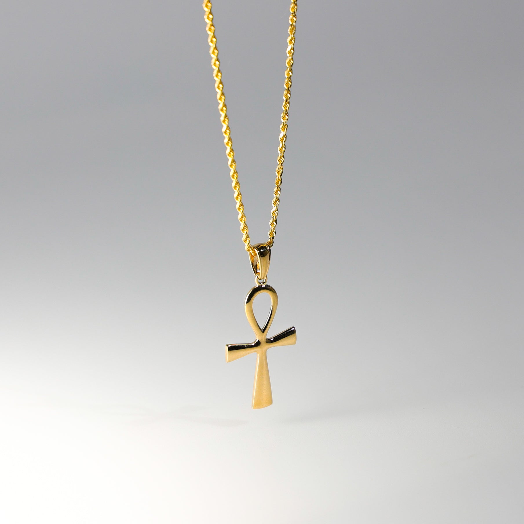 Gold Ankh Religious Cross Pendant Model-922 - Charlie & Co. Jewelry