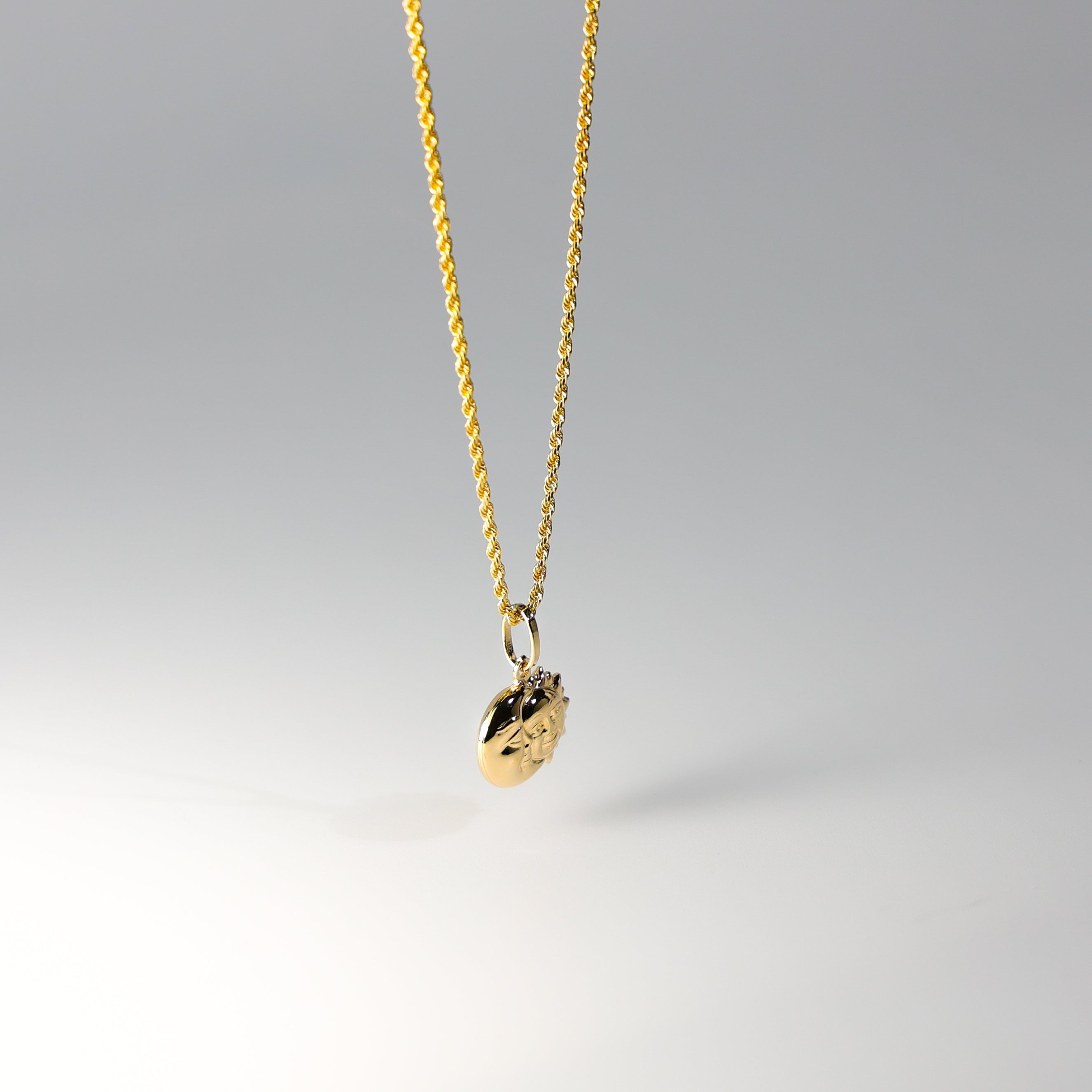 Gold Sun Moon Pendant Model-470 - Charlie & Co. Jewelry
