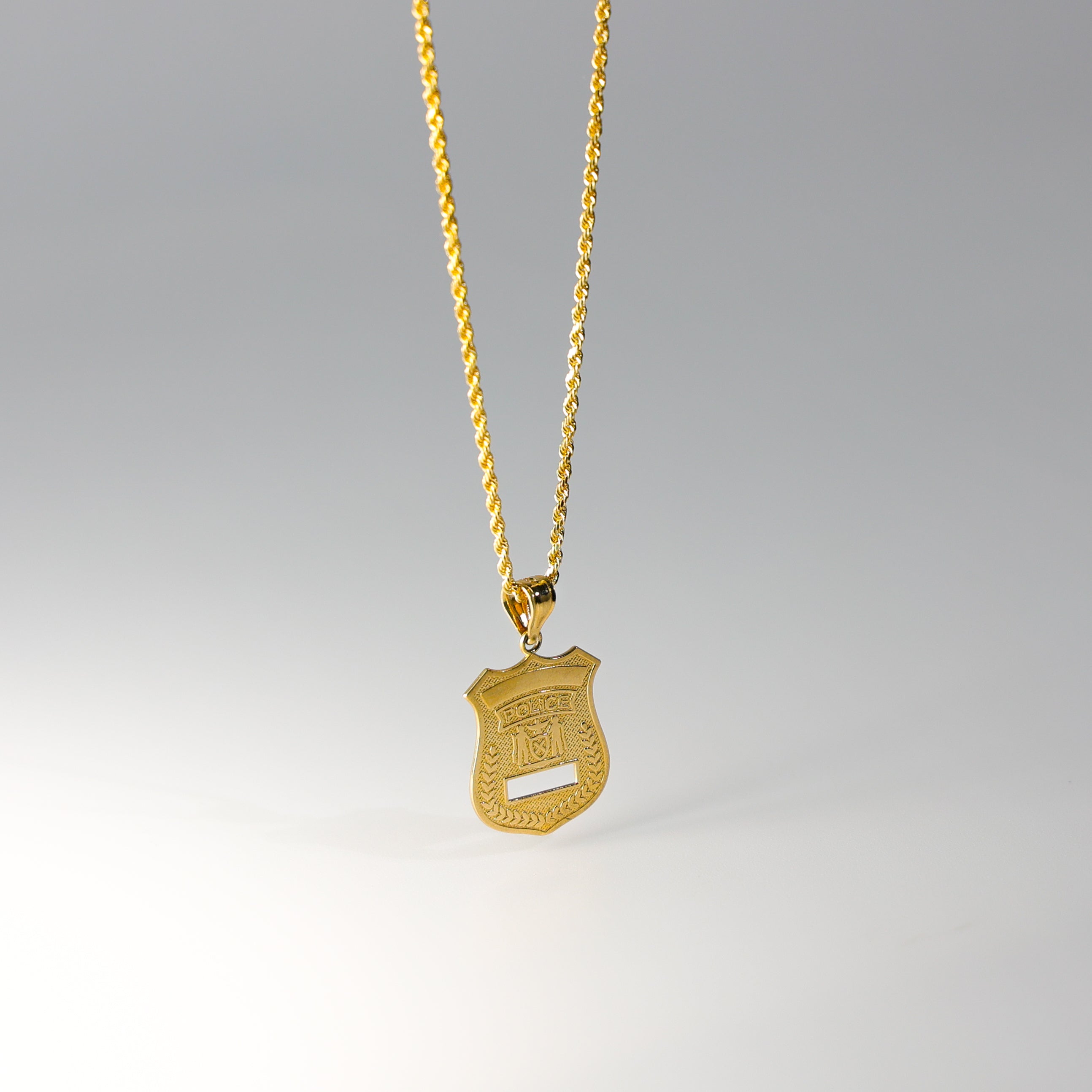 Gold Police Pendant Model-1964 - Charlie & Co. Jewelry