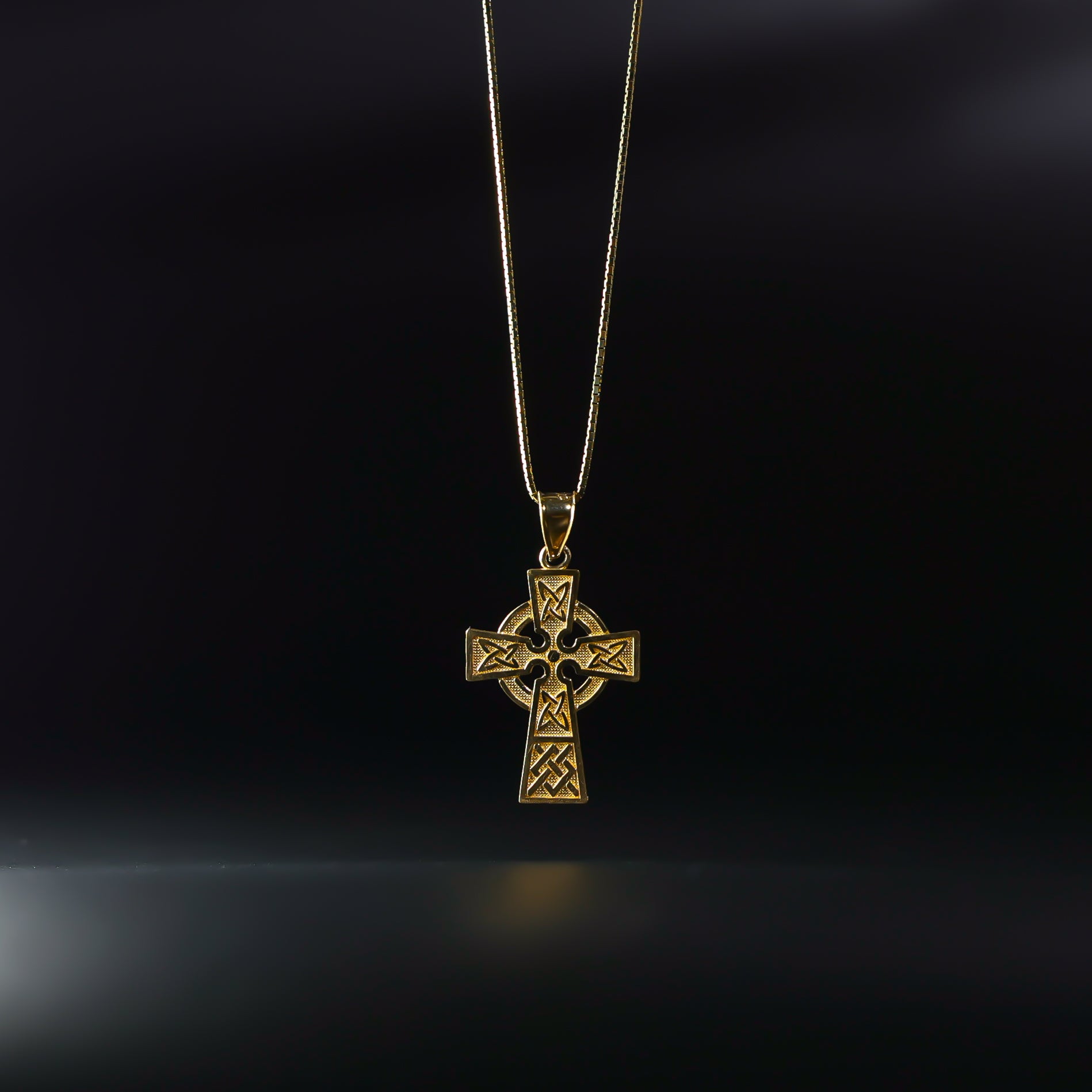 Gold Celtic Cross Pendant Model-122 - Charlie & Co. Jewelry
