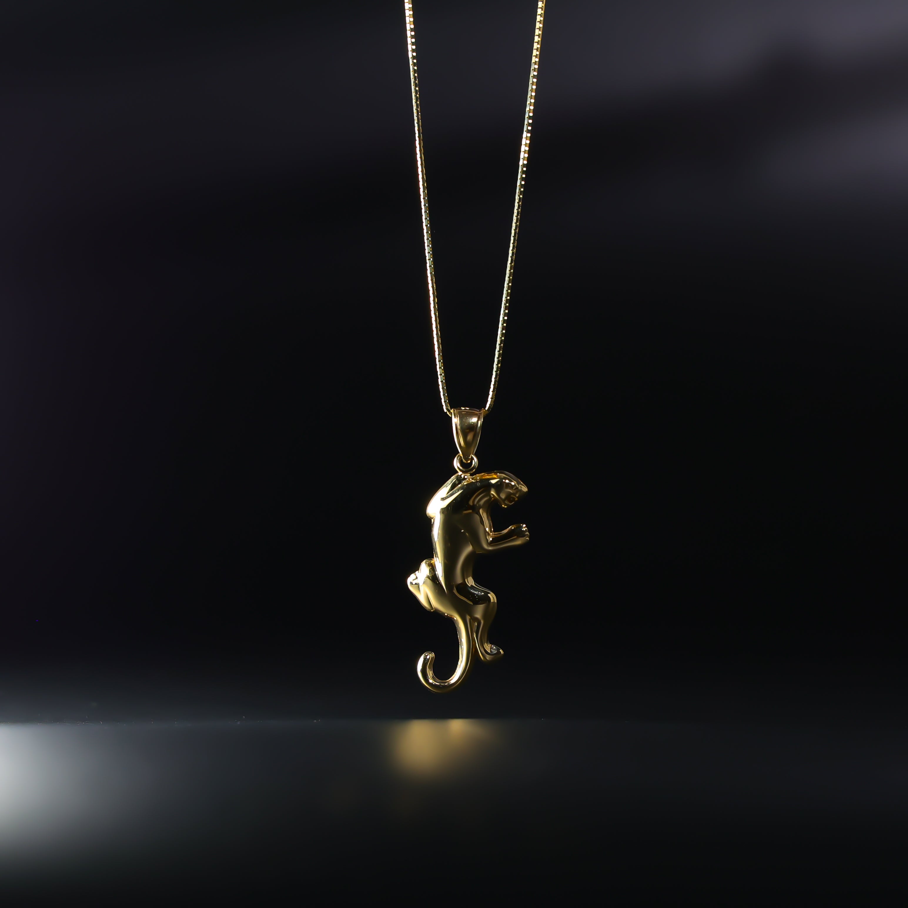 Gold Puma Pendant Model-1618 - Charlie & Co. Jewelry