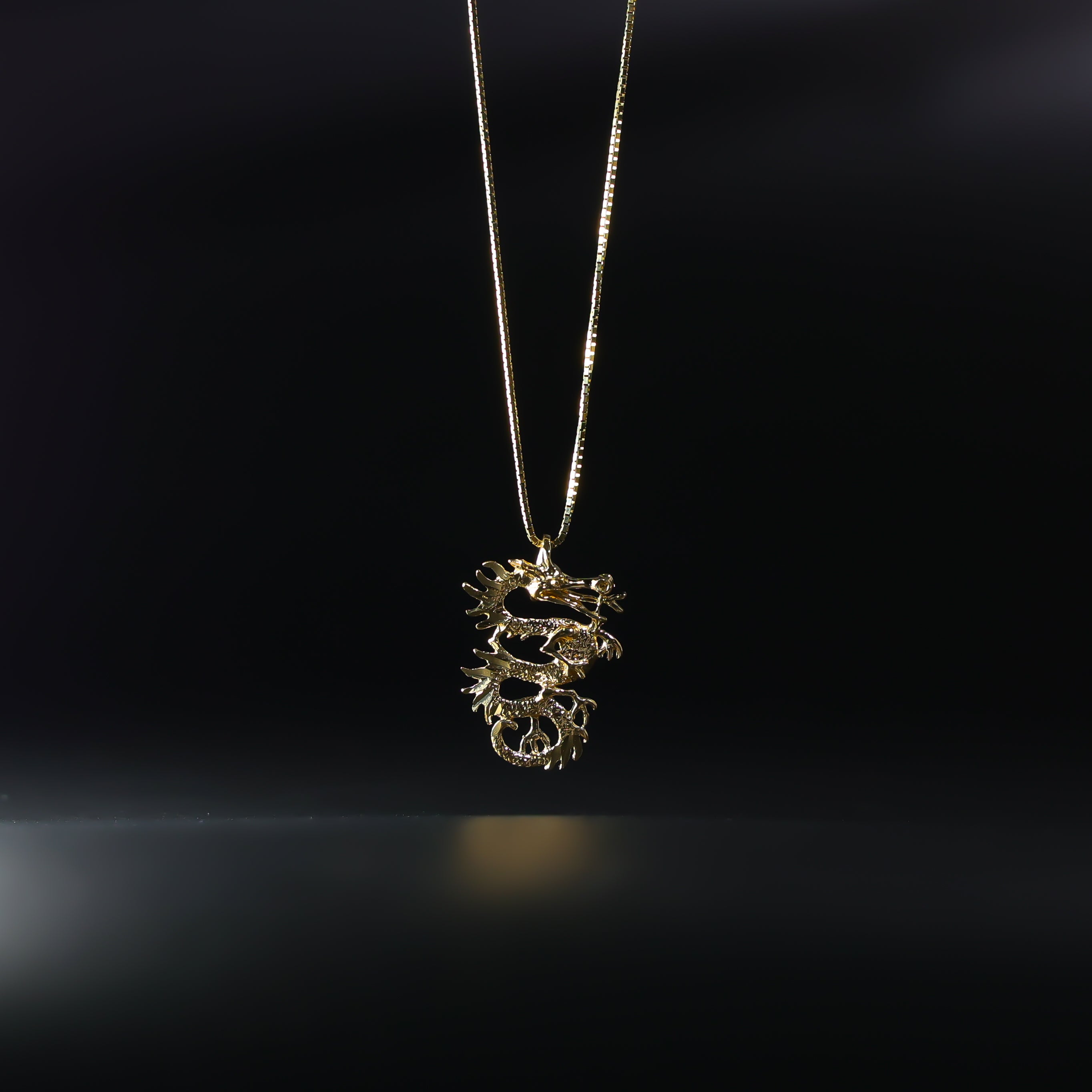 Gold Dragon Pendant Model-1686 - Charlie & Co. Jewelry