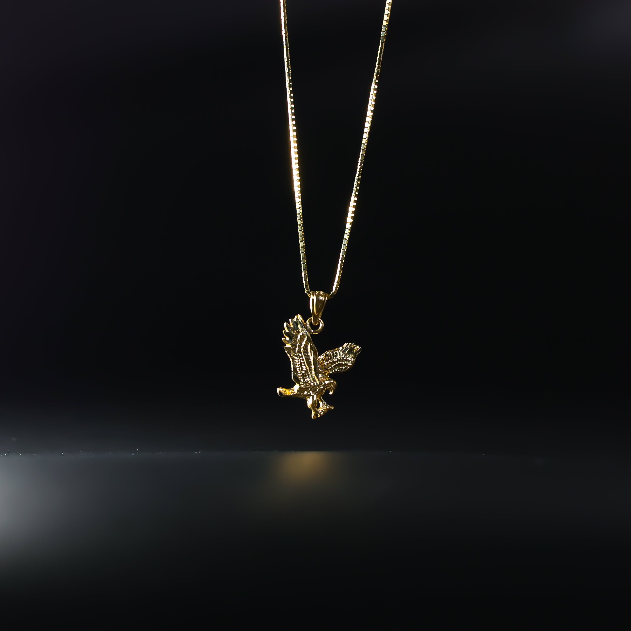Gold Eagle Pendant Model-1595 - Charlie & Co. Jewelry