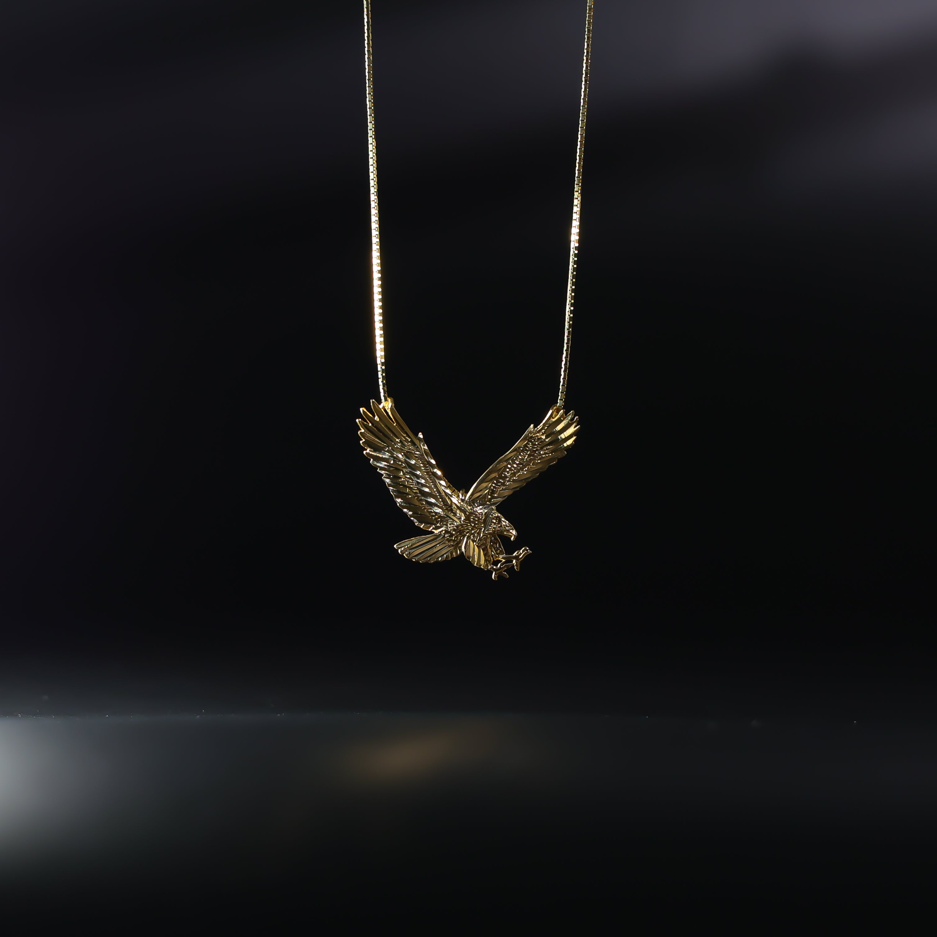 Gold Eagle Pendant Model-1594 - Charlie & Co. Jewelry