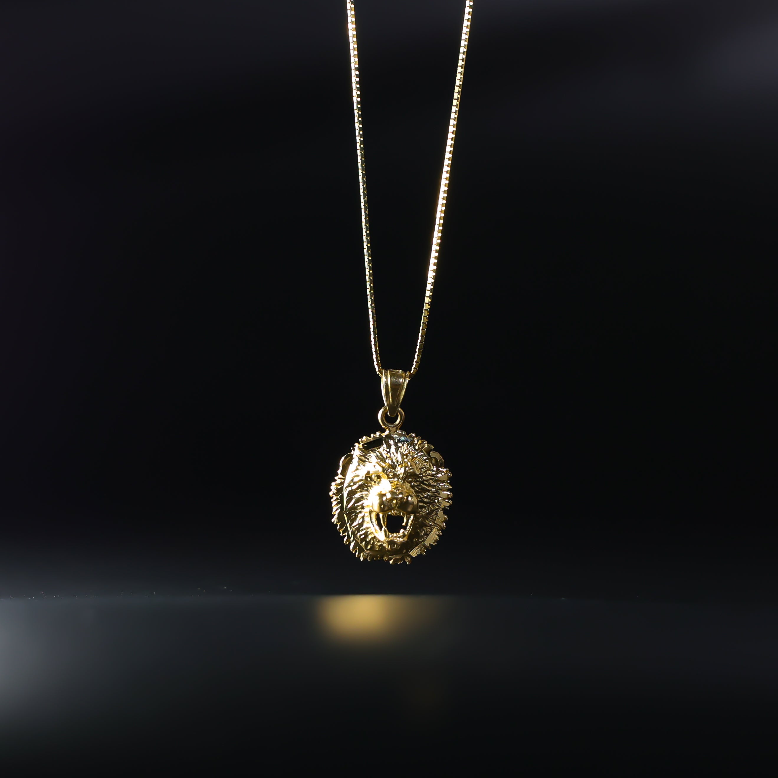 Gold lion Pendant Model-1620 - Charlie & Co. Jewelry