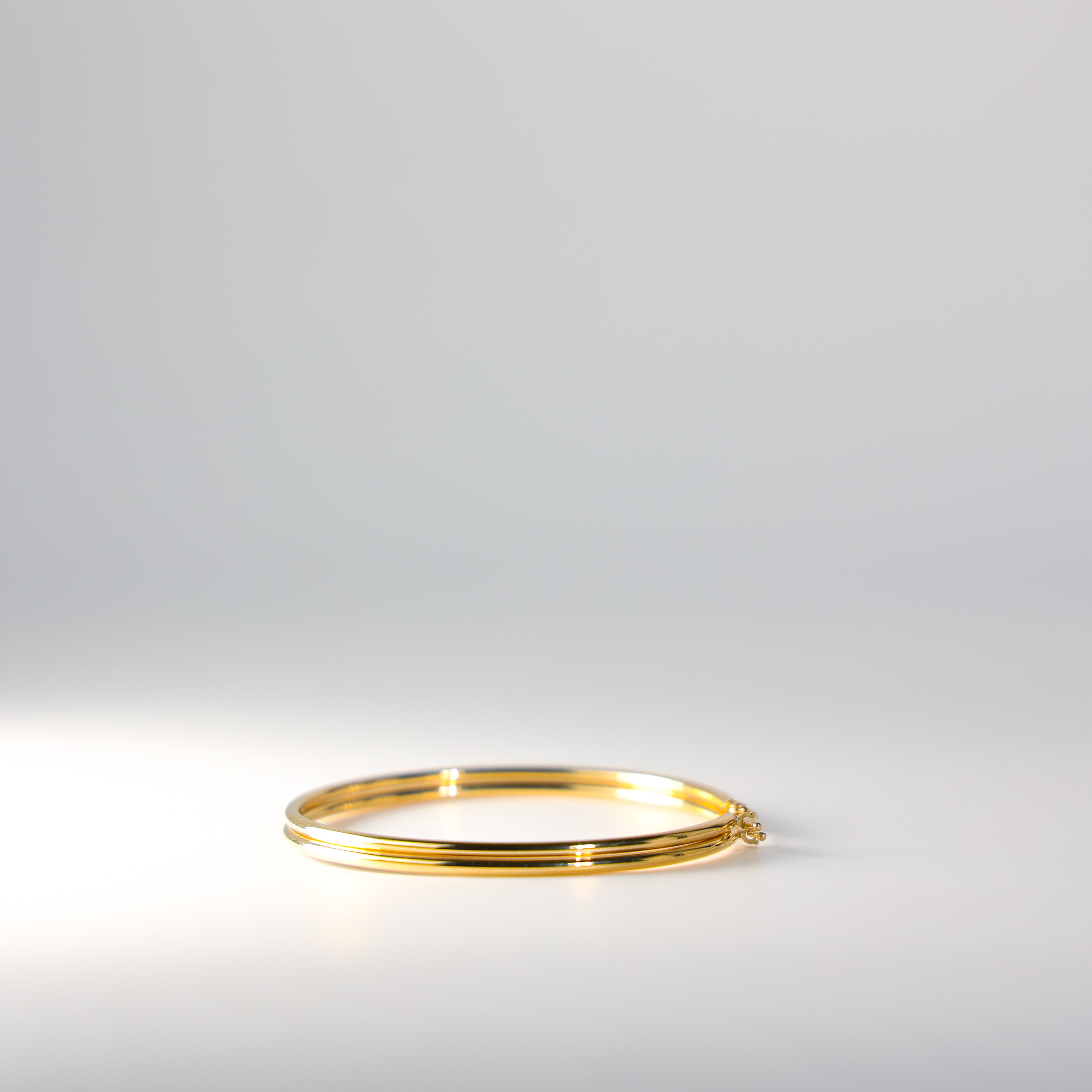 Gold Huggie Hoop Earrings 55 MM Wide Model-0135 - Charlie & Co. Jewelry