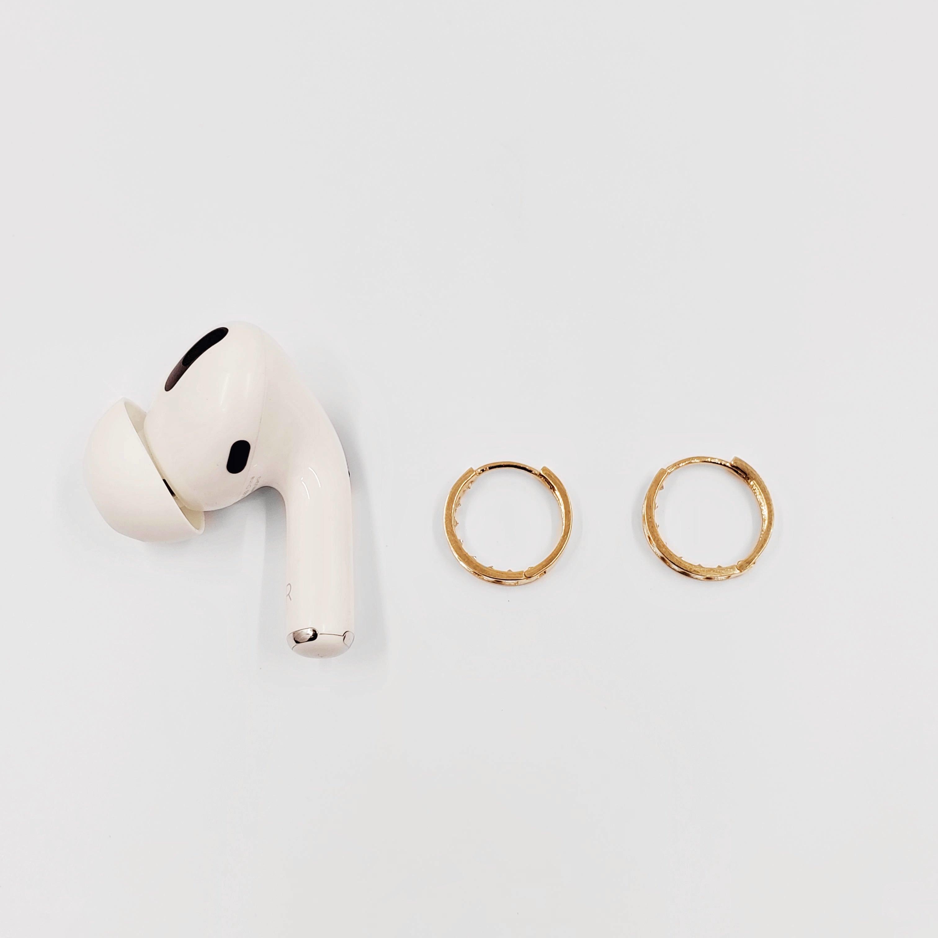 CZ Stones Huggies Earrings - ChaiCoJewelry