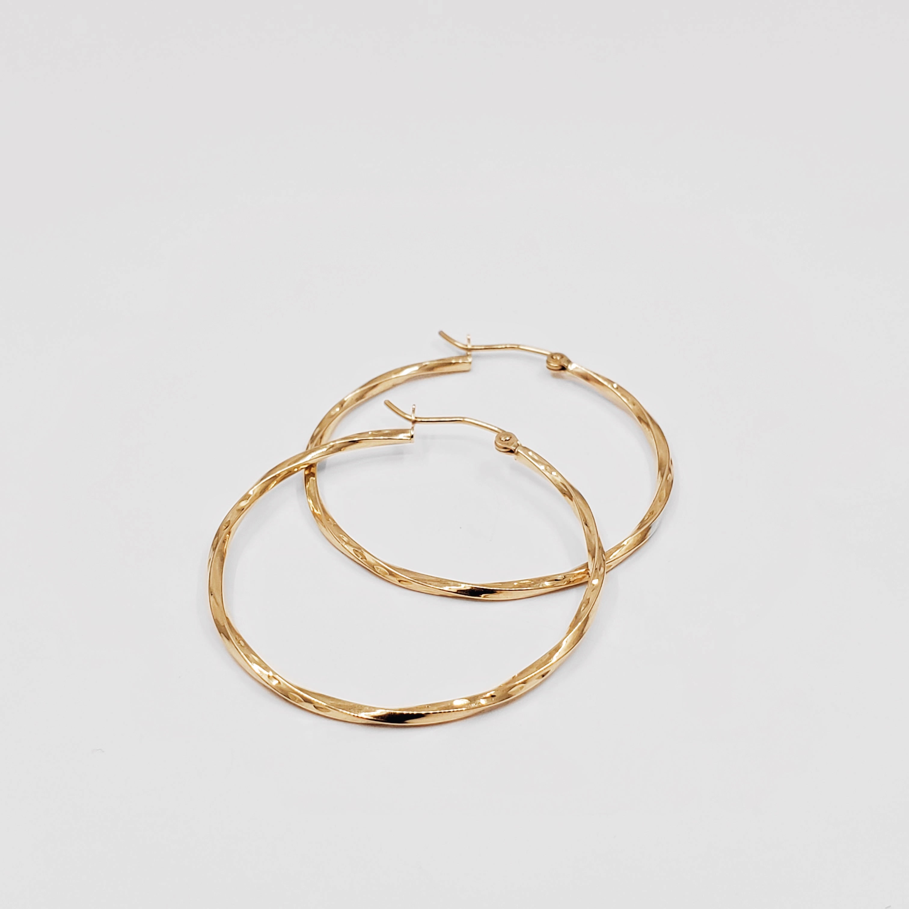 Twisted Hoop Earrings - ChaiCoJewelry