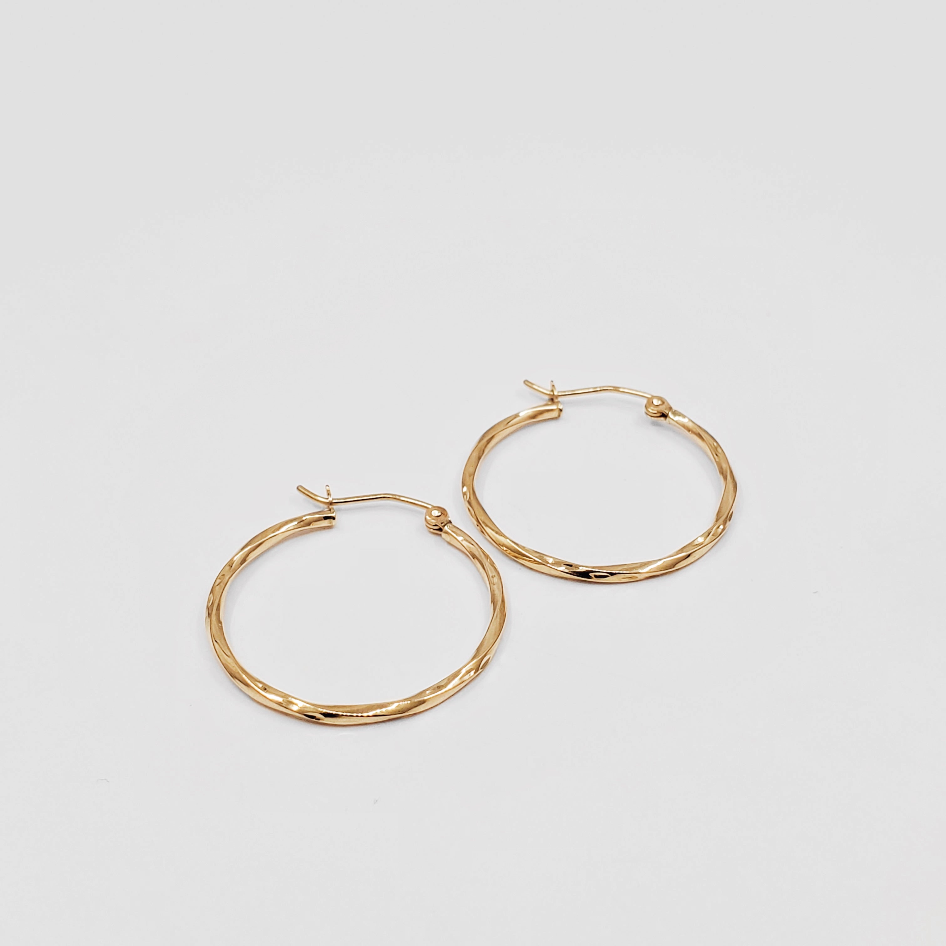 Twisted Hoop Earrings - ChaiCoJewelry