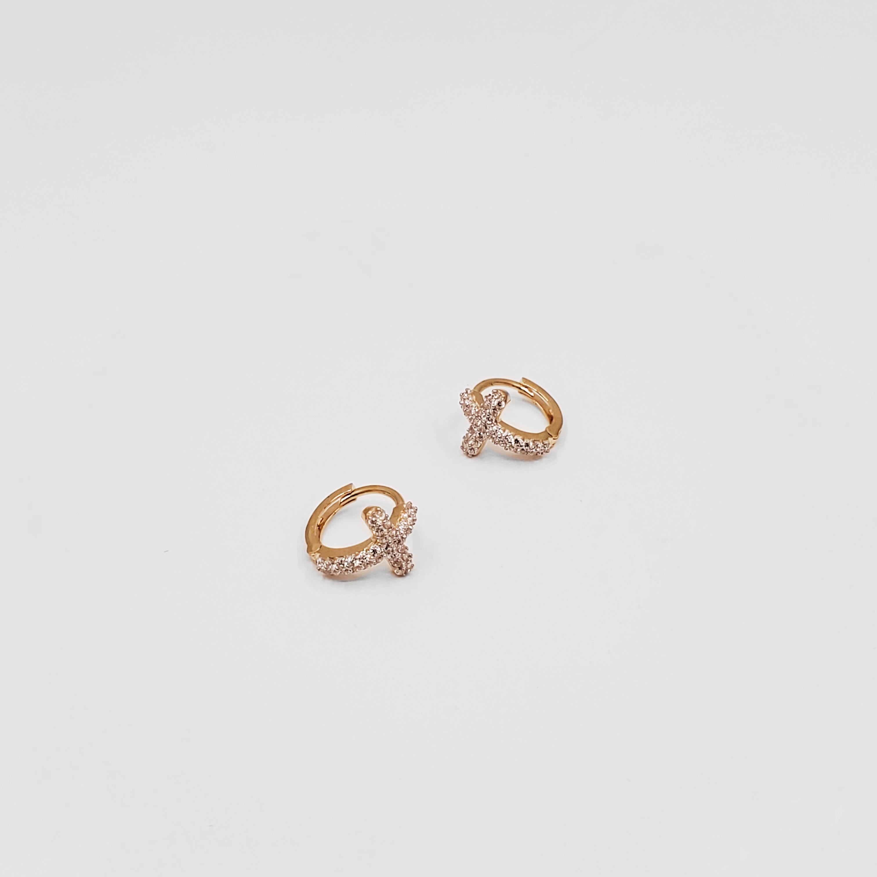 Greek Orthodox Cross Post Earrings - ChaiCoJewelry