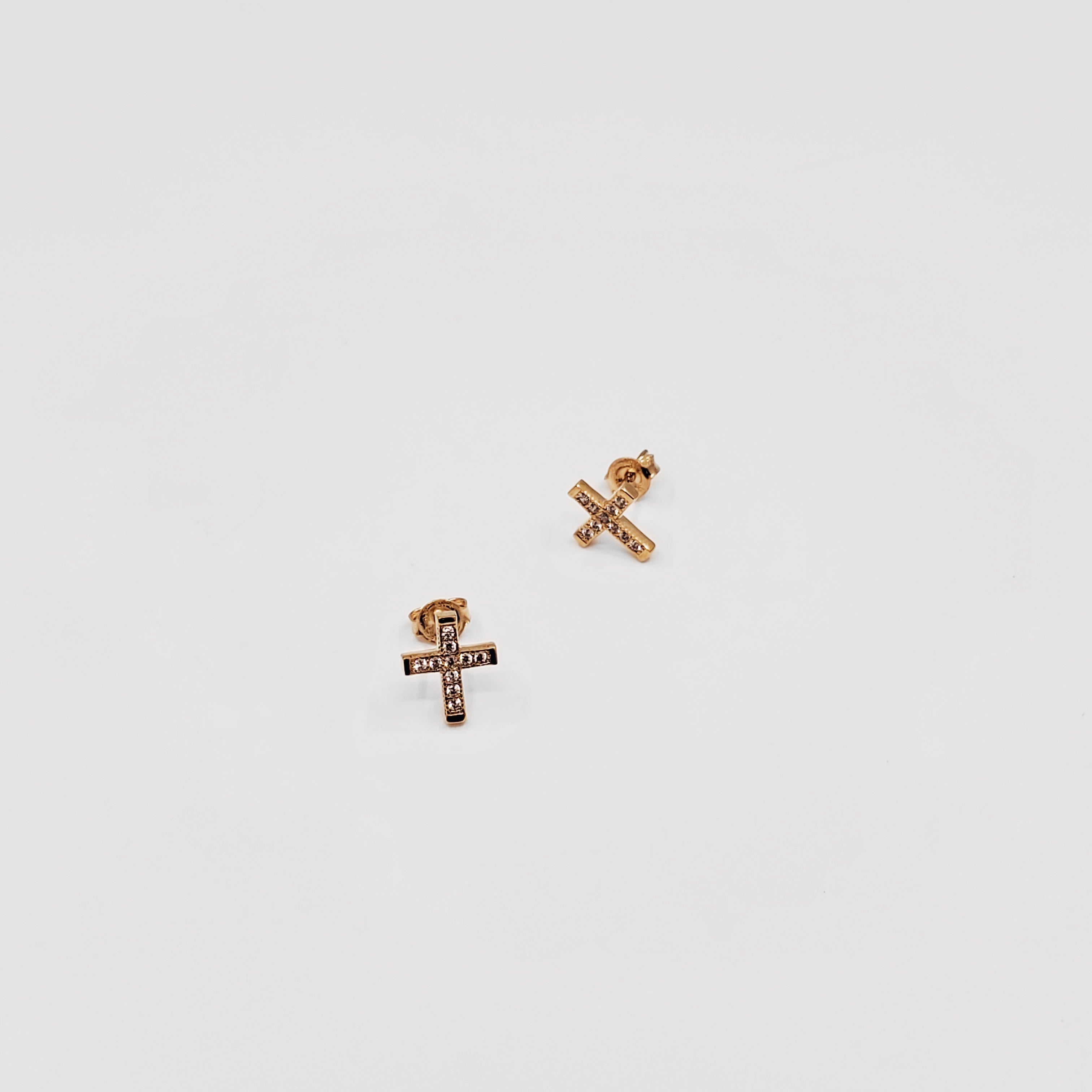 Cross Post Earrings - ChaiCoJewelry