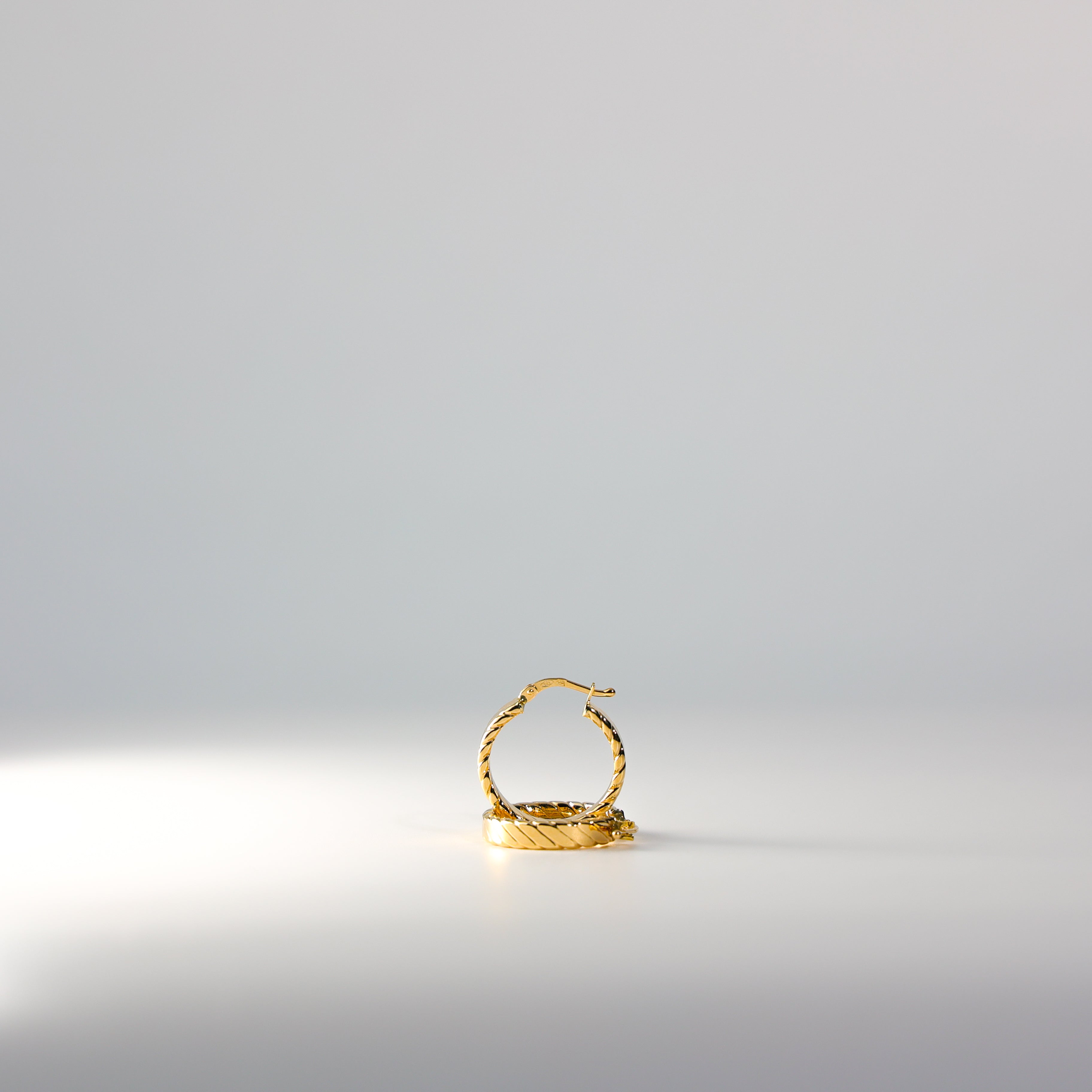Solid Gold Braided Hoop Earrings - Charlie & Co. Jewelry
