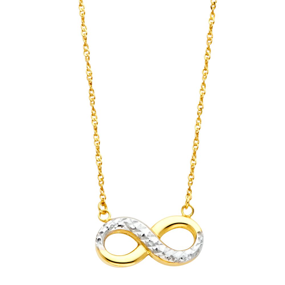 Gold Infinity Necklace Model-NK0147 - Charlie & Co. Jewelry
