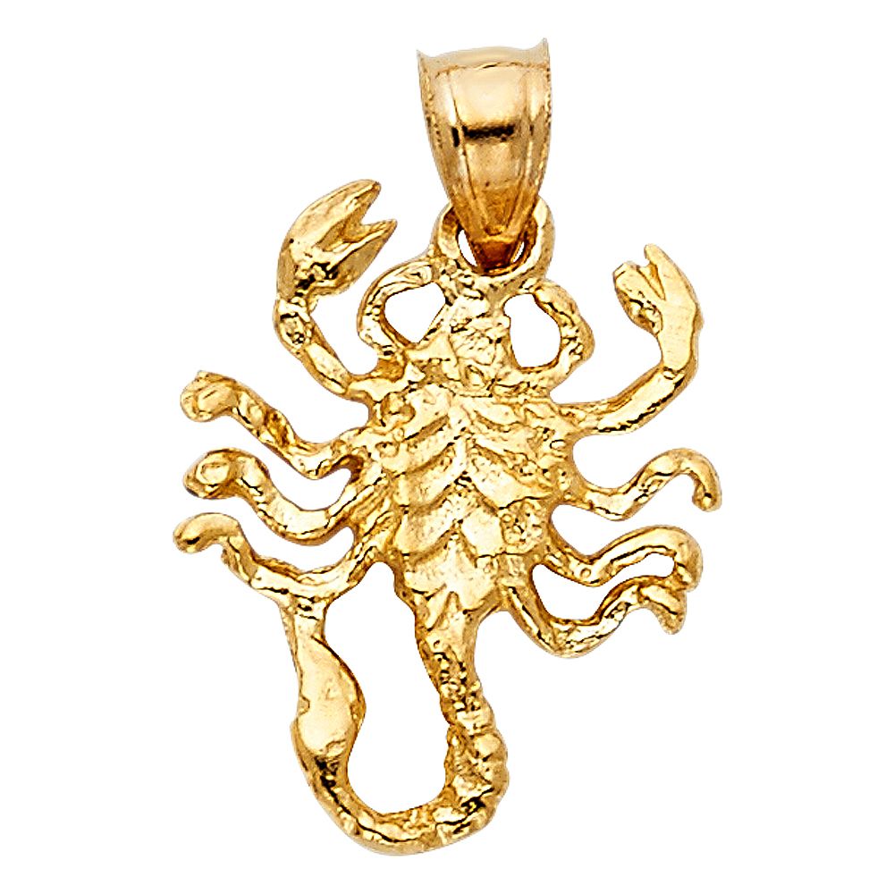 Gold Scorpion Pendant Model-1586 - Charlie & Co. Jewelry