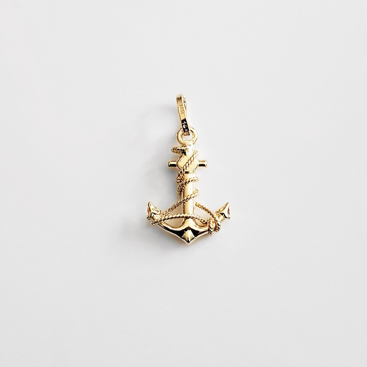 Anchor 14k Gold Pendant - High Quality Jewelry For Sale | Charlie And Co Jewelry