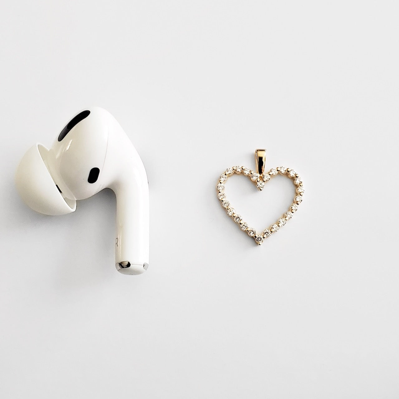 CZ Stones Heart Shape Pendant - ChaiCoJewelry