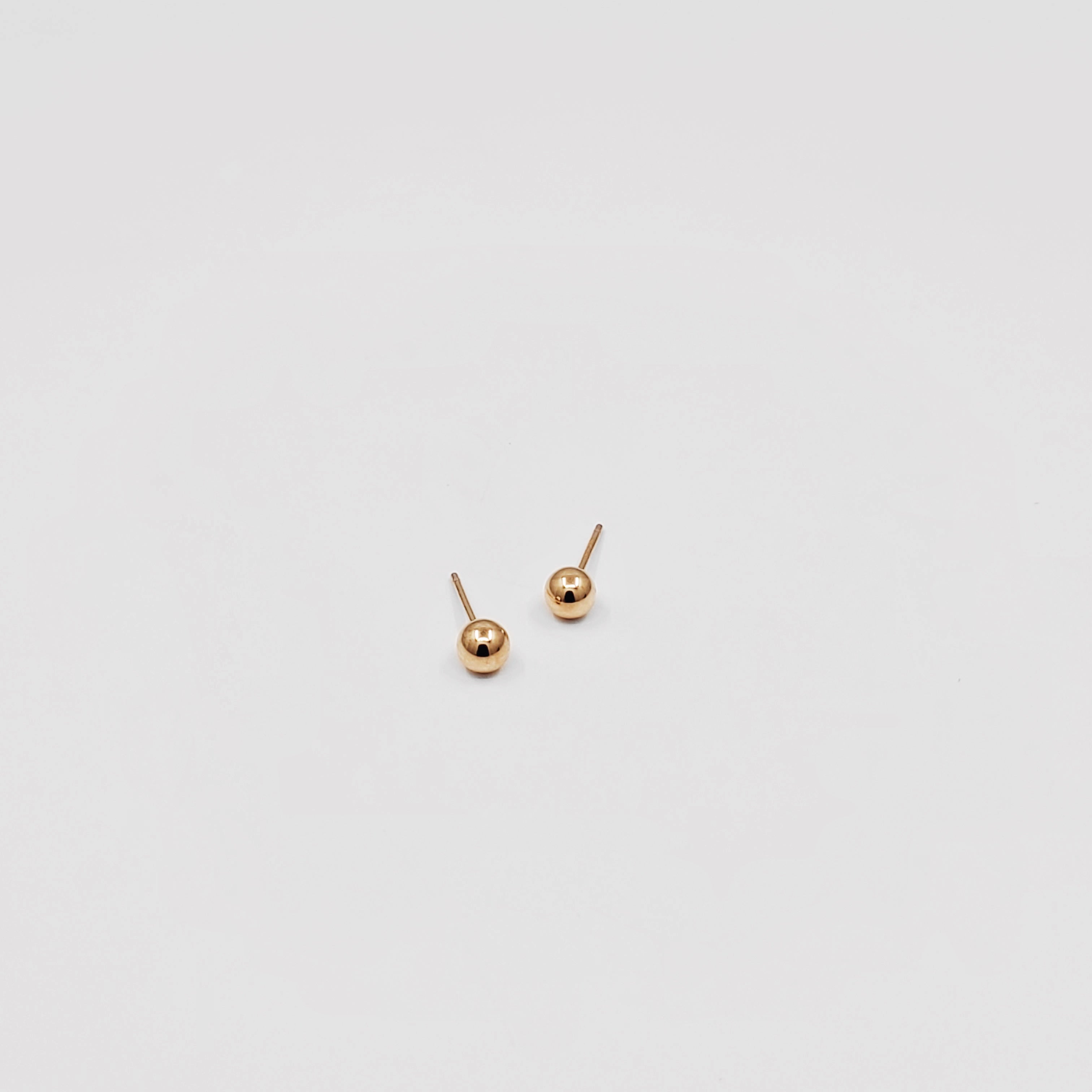 Ball Stud Earrings - ChaiCoJewelry