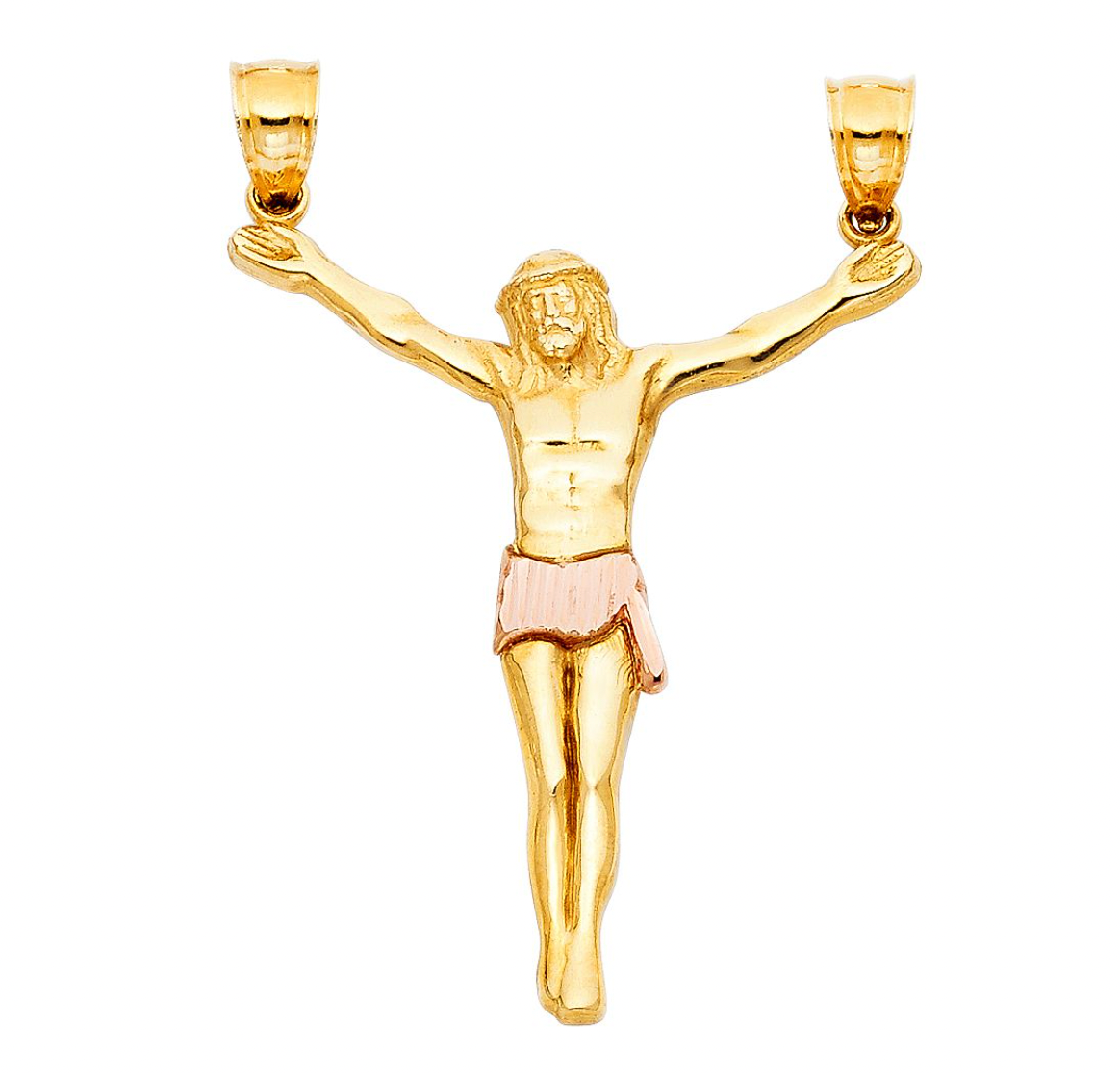 Gold Jesus Christ Body Pendant Model-0087 - Charlie & Co. Jewelry