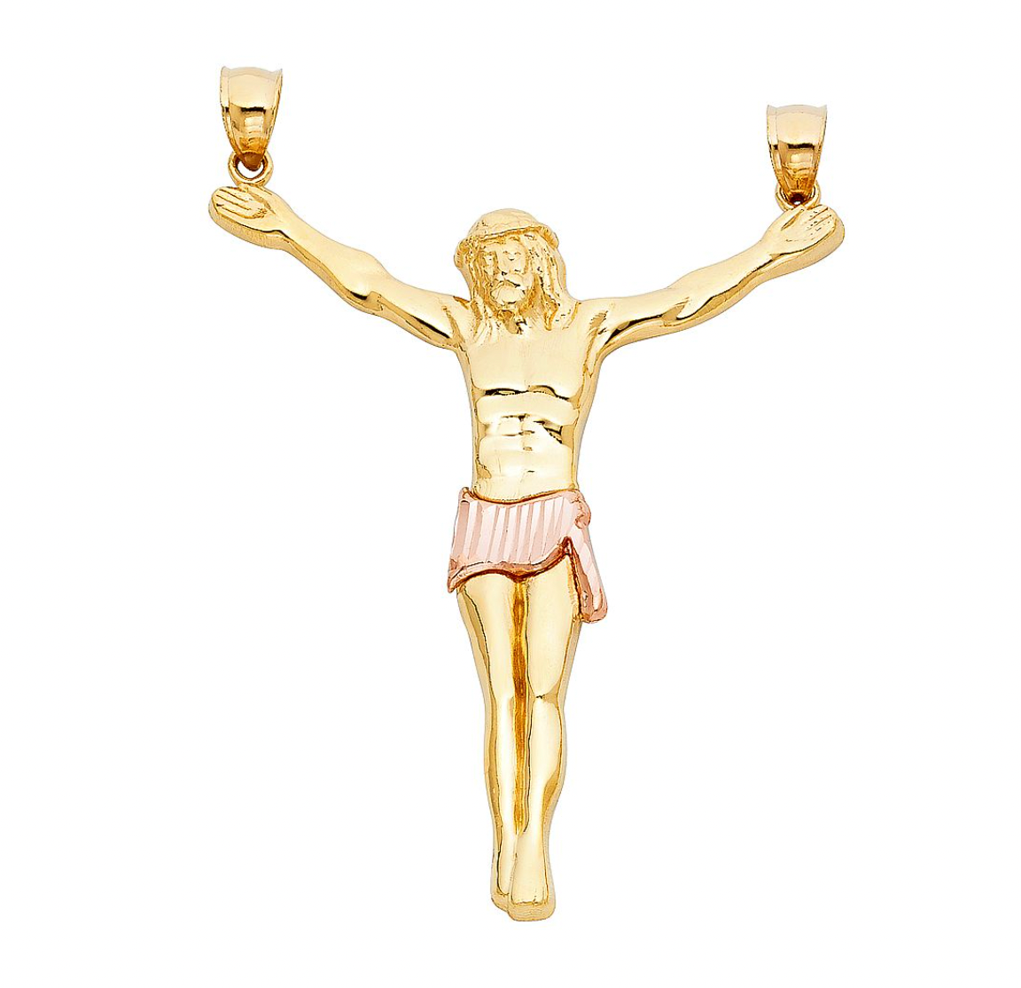 Gold Jesus Christ Body Pendant Model-0085 - Charlie & Co. Jewelry