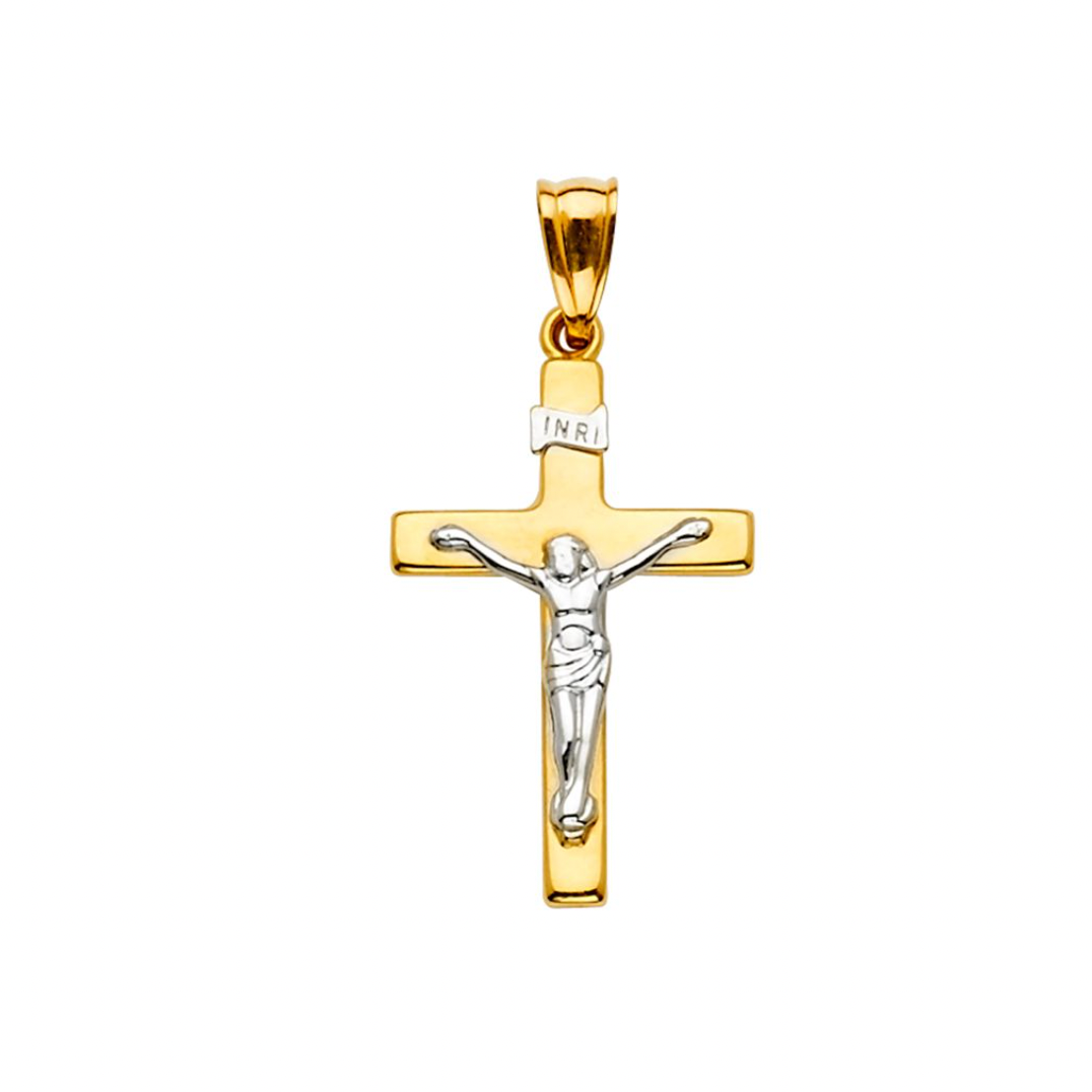Gold Crucifix Cross Pendant Model-2173 - Charlie & Co. Jewelry