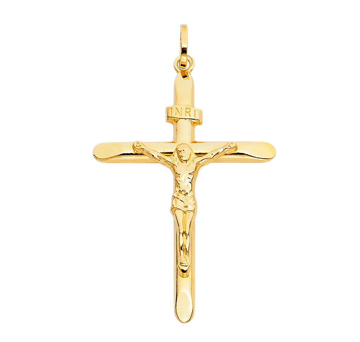 Gold Classic Beautiful Cross Pendant Model-0854 - Charlie & Co. Jewelry