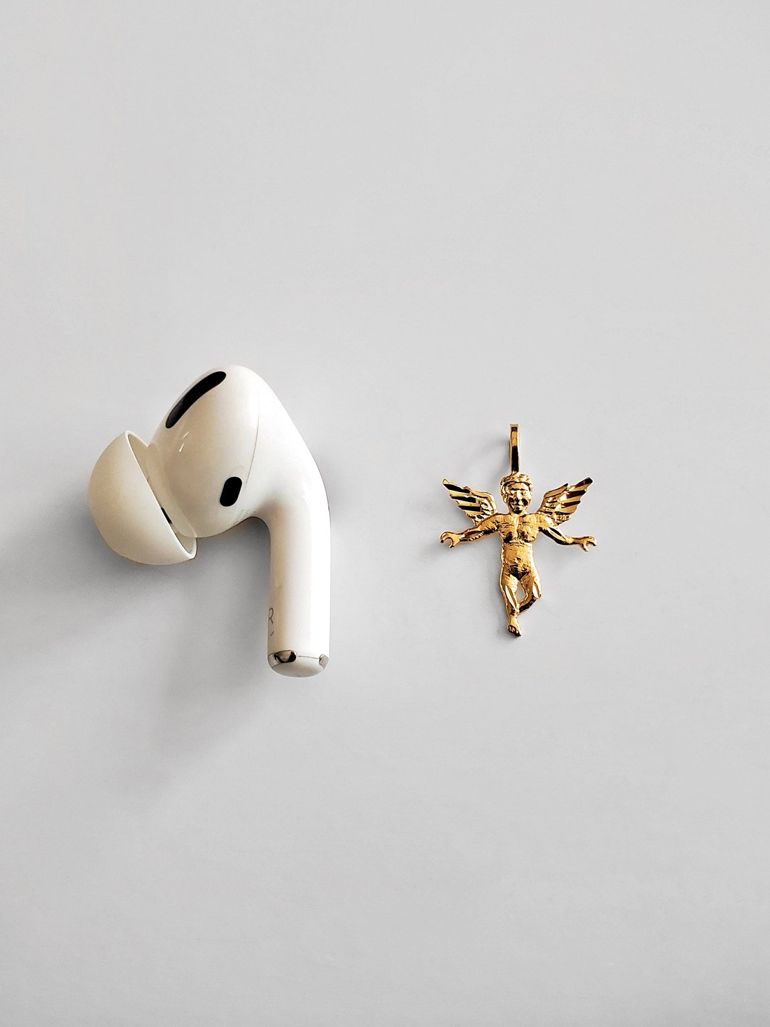 Gold Angel Pendant Model-1496 - Charlie & Co. Jewelry