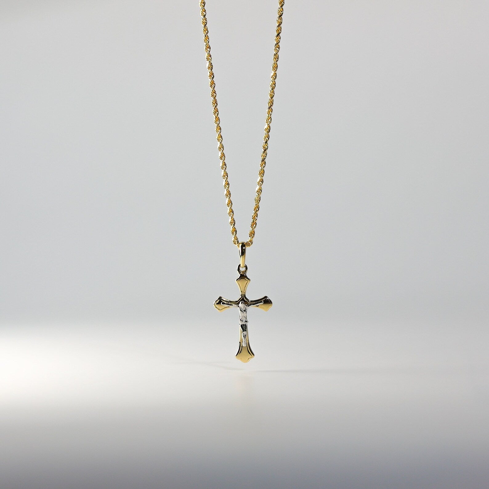 Dainty Gold Crucifix Cross Religious Pendant - Charlie & Co. Jewelry