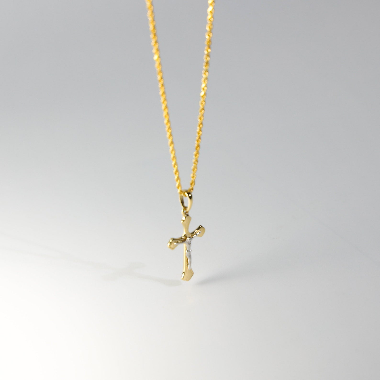 Dainty Gold Crucifix Cross Religious Pendant - Charlie & Co. Jewelry