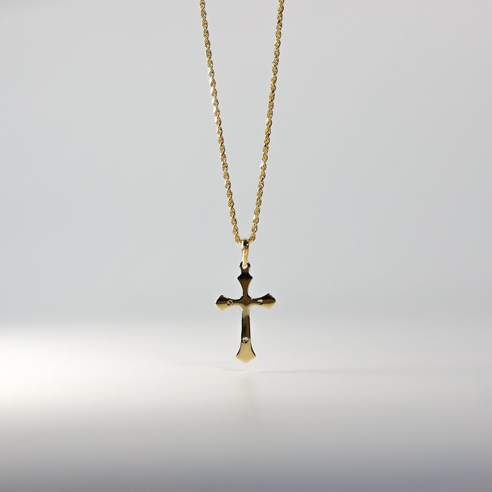 Dainty Gold Crucifix Cross Religious Pendant - Charlie & Co. Jewelry