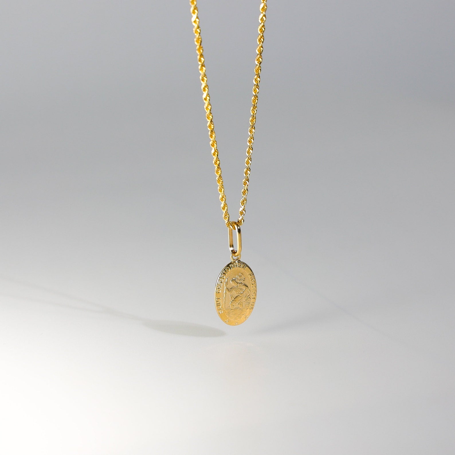 Saint Christopher Protect Us Pendant Model-271 - Charlie & Co. Jewelry