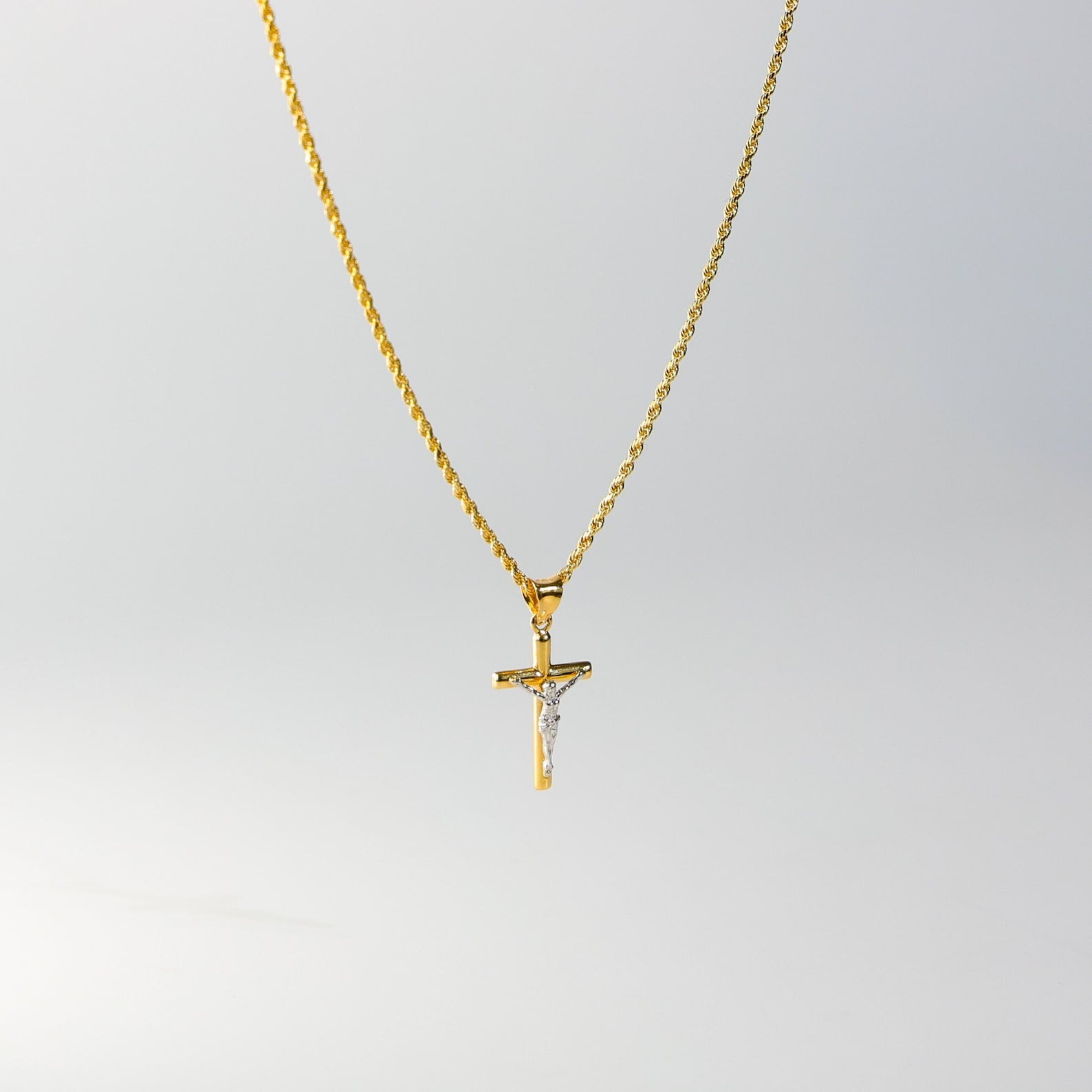 Gold Jesus Crucifix Cross Pendant Model-49 - Charlie & Co. Jewelry