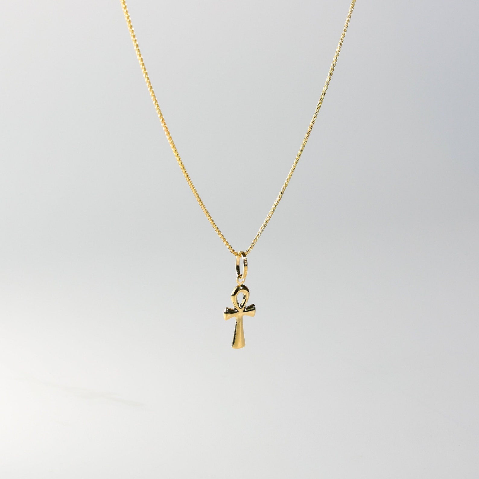 Gold Small Ankh Cross Religious Pendant Model-138 - Charlie & Co. Jewelry