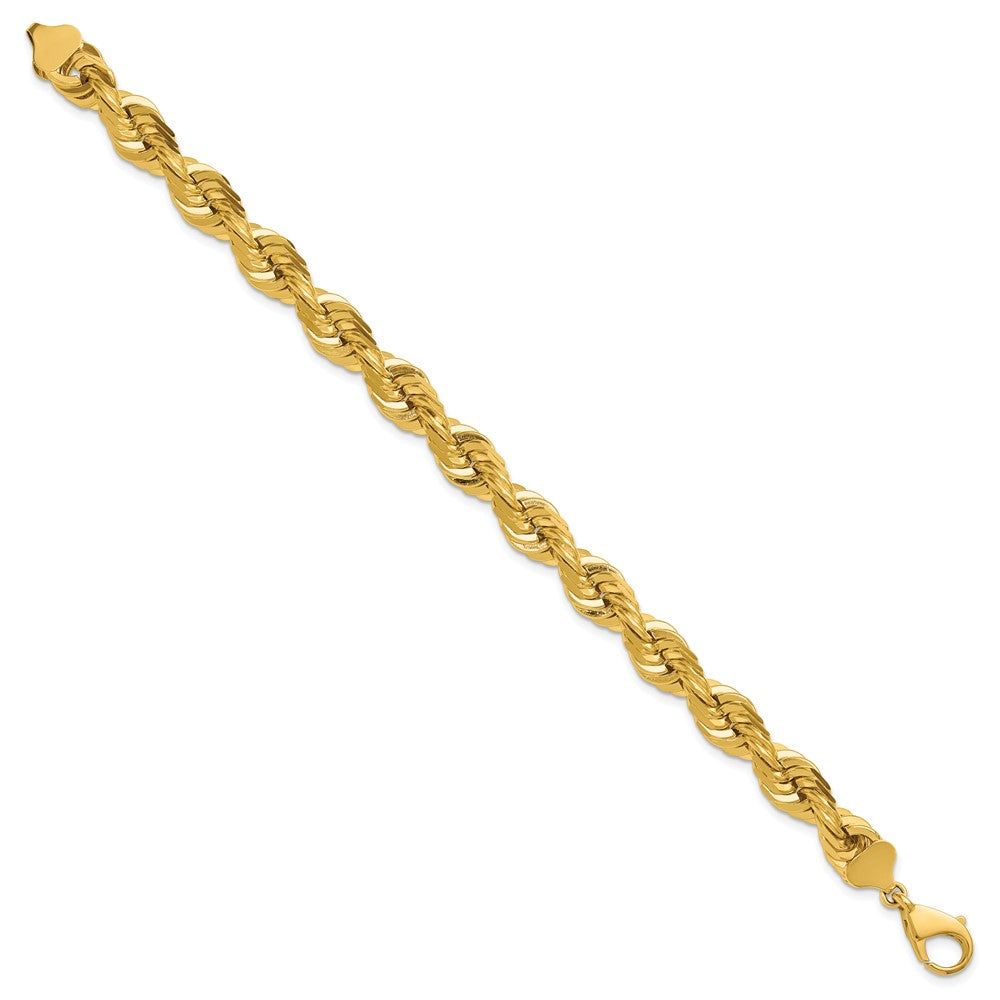 Charlie & Co Jewelry | 14k 9 Inch 10mm Diamond-cut Rope With Fancy Lobster Clasp Chain - Model 080