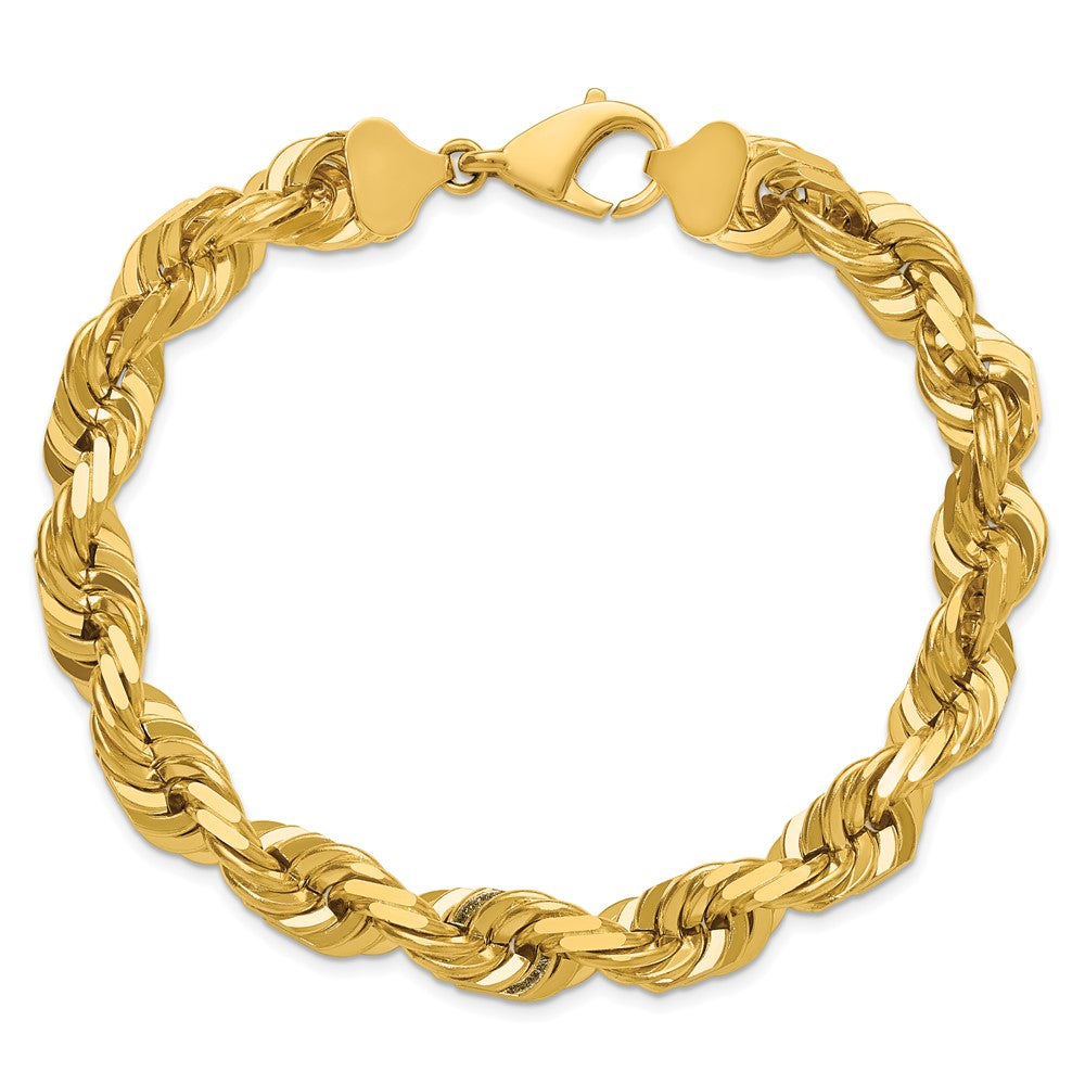 Charlie & Co Jewelry | 14k 9 Inch 10mm Diamond-cut Rope With Fancy Lobster Clasp Chain - Model 080