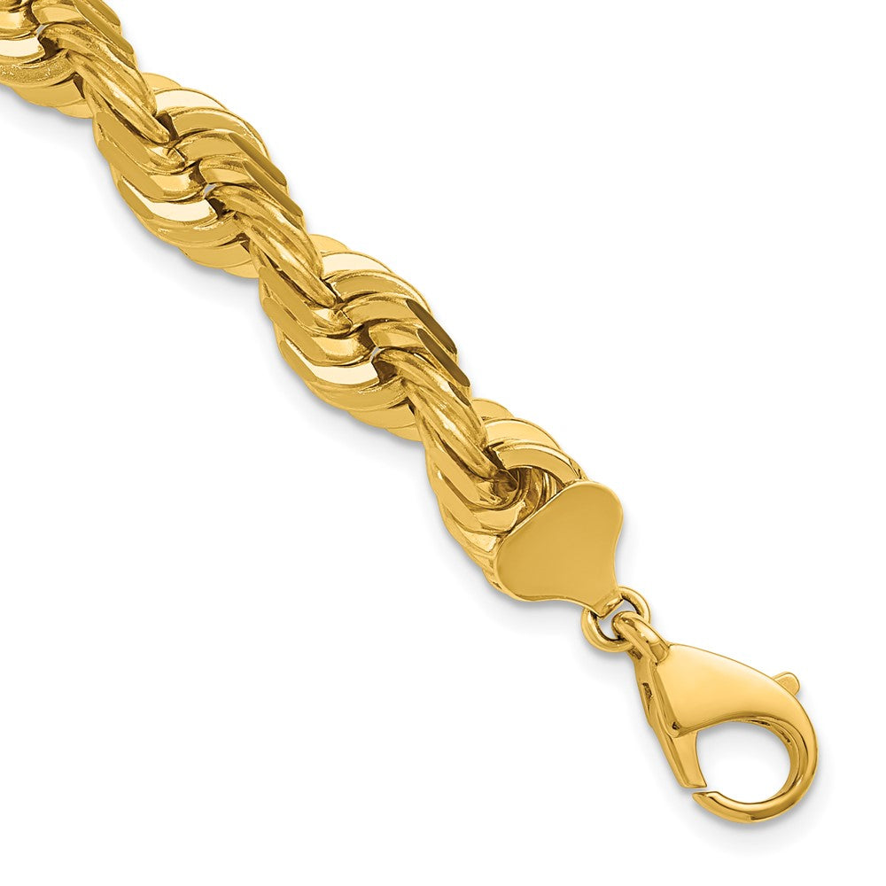 Charlie & Co Jewelry | 14k 9 Inch 10mm Diamond-cut Rope With Fancy Lobster Clasp Chain - Model 080