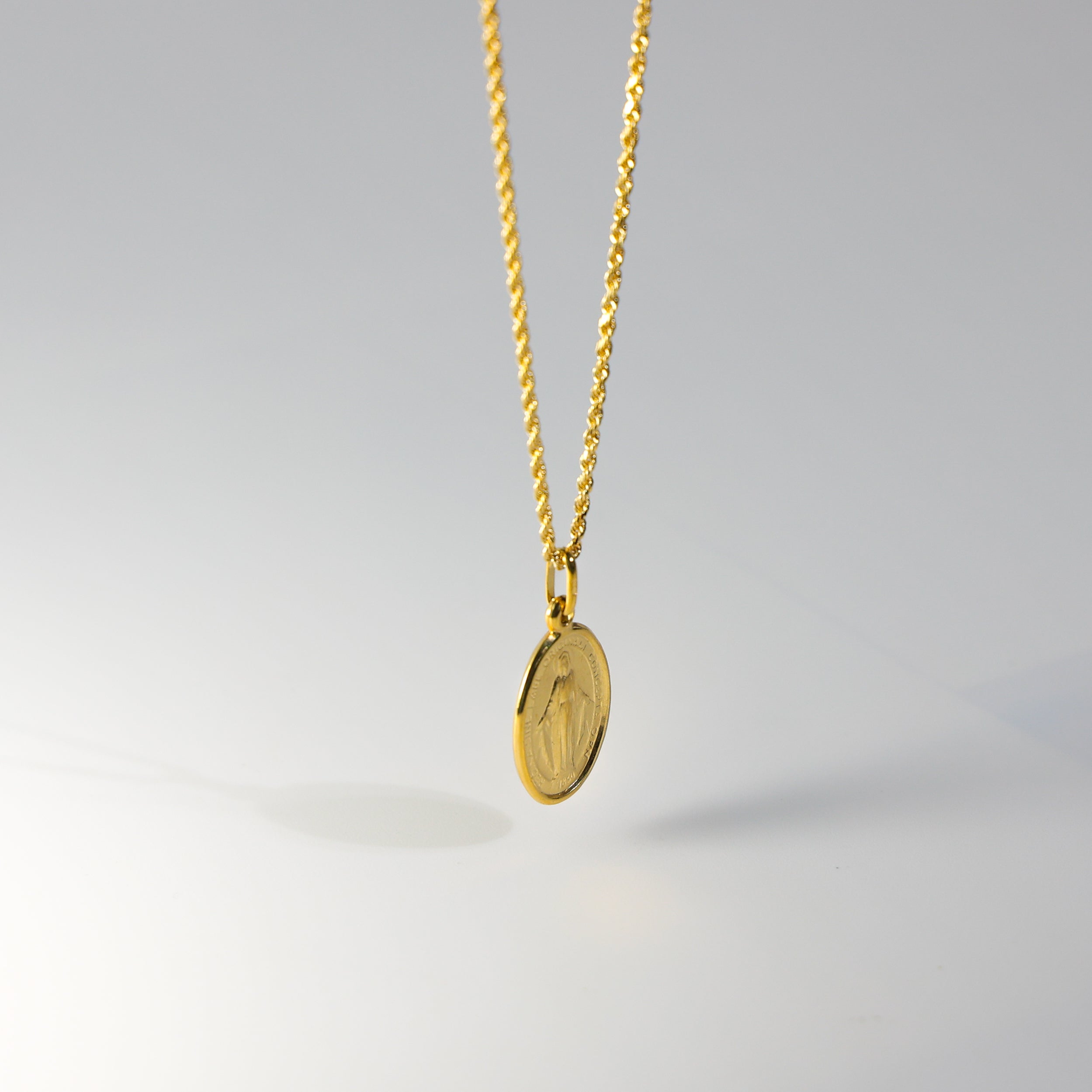 Gold Virgin Mary Religious Pendant Model-2074 - Charlie & Co. Jewelry