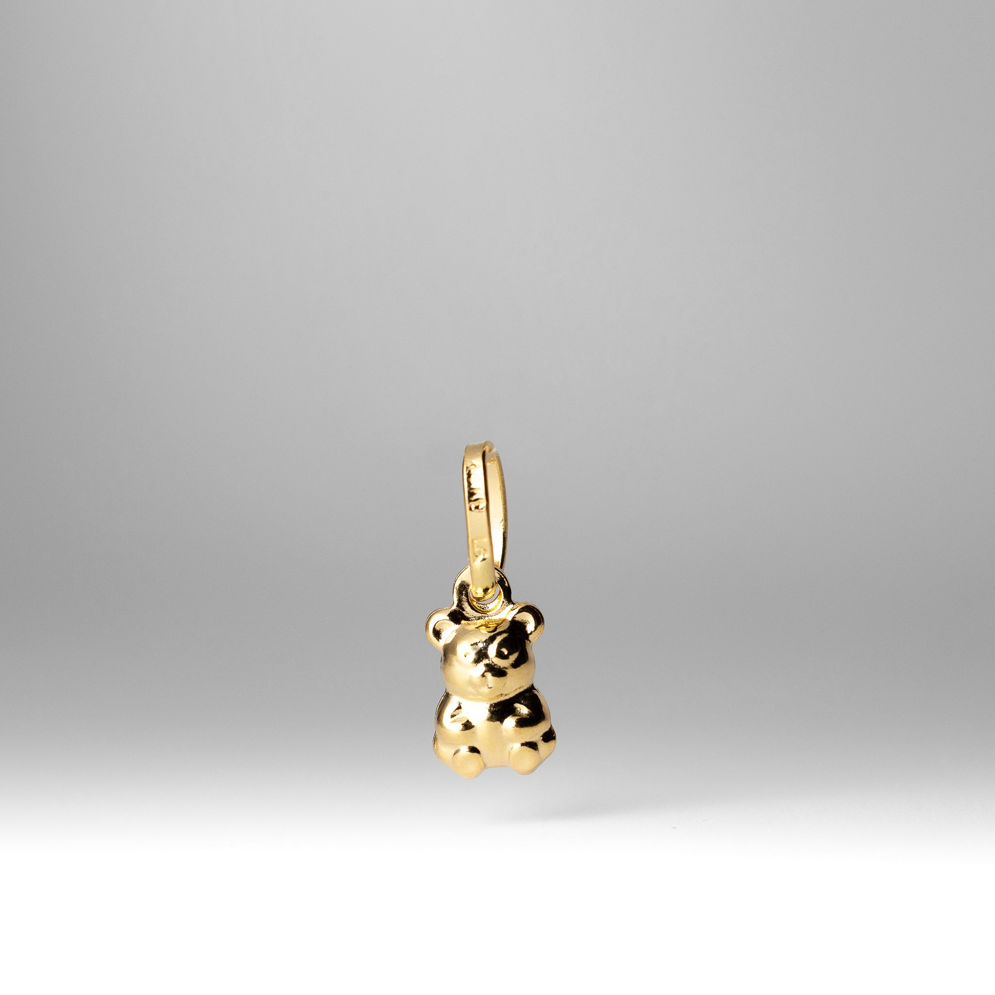 Gold Tiny Bear Pendant - Model 494 - Charlie & Co. Jewelry