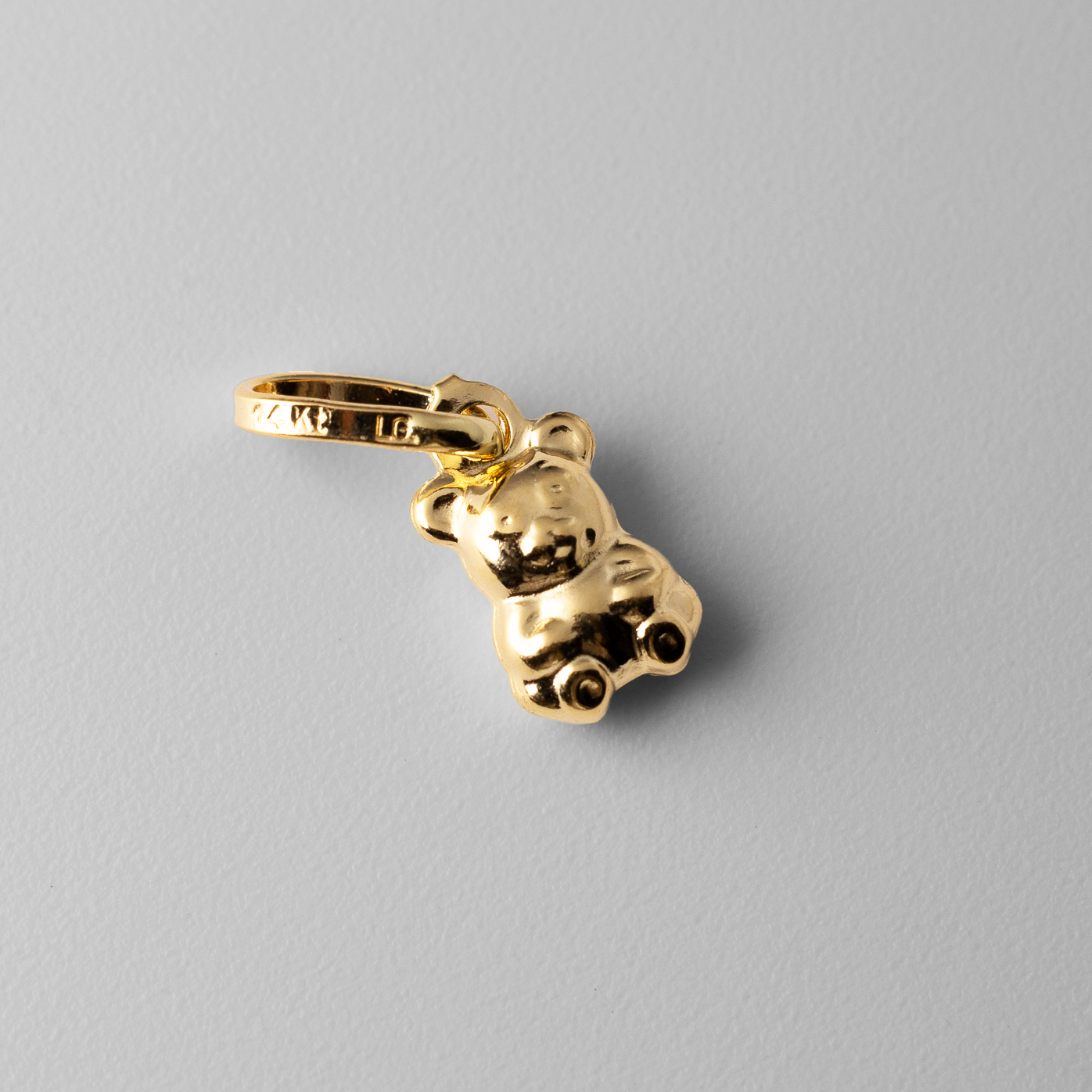 Gold Tiny Bear Pendant - Model 494 - Charlie & Co. Jewelry