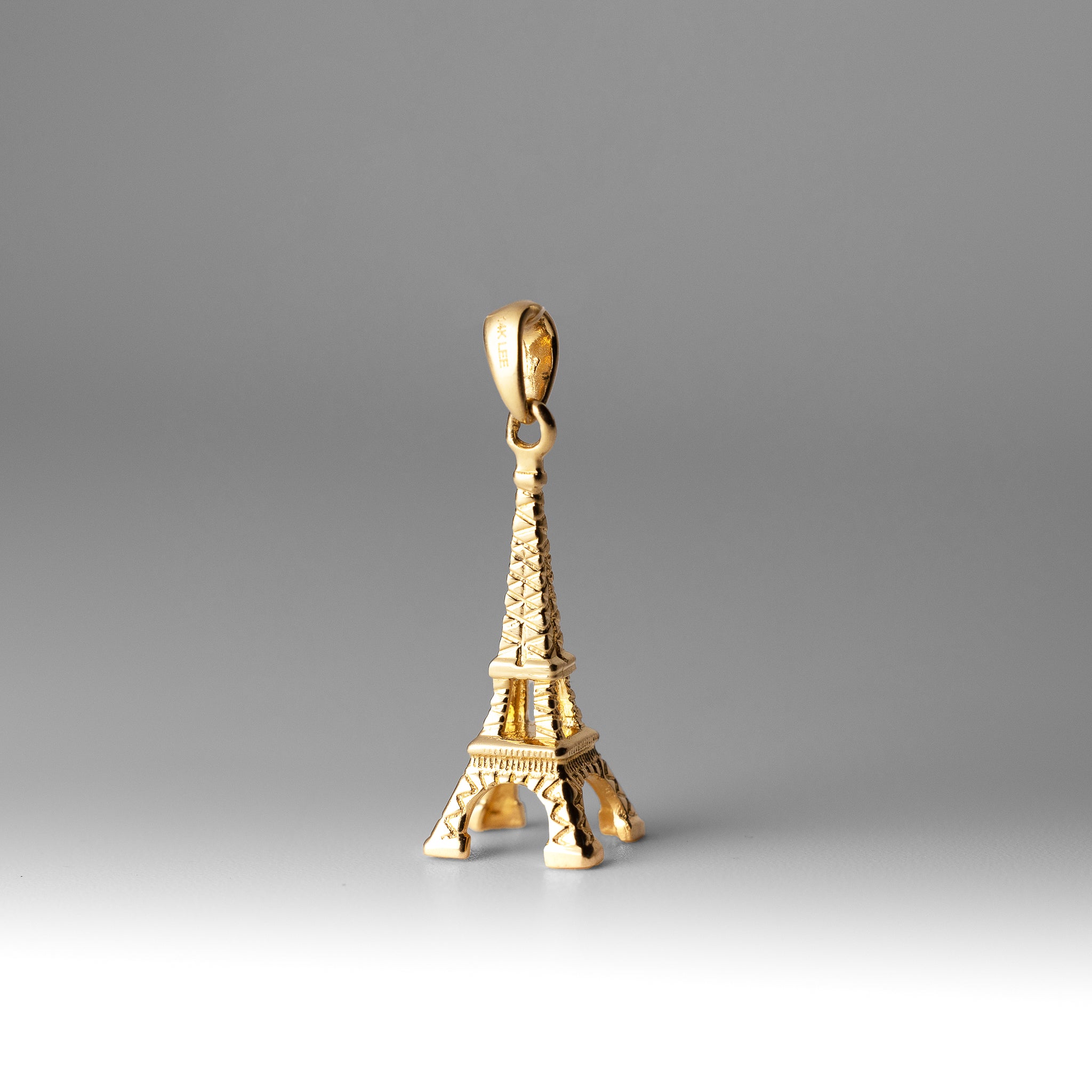 Gold Eiffel Tower Pendant - Model 757 - Charlie & Co. Jewelry