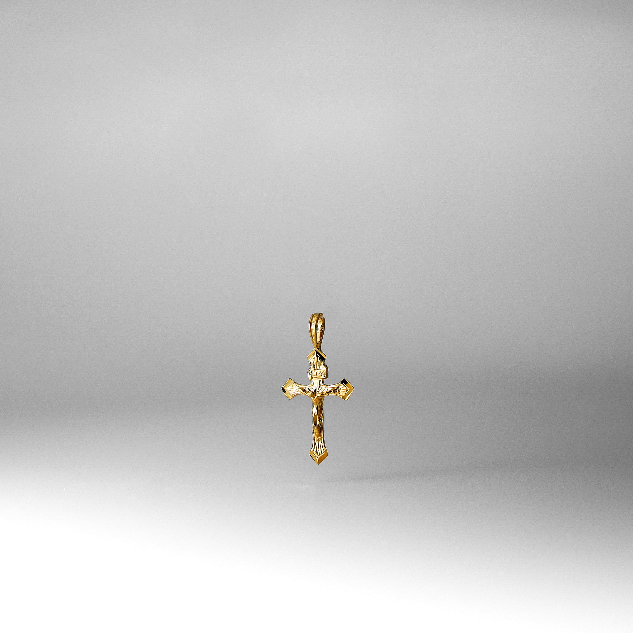 Gold Crucifix Cross Religious Pendant - Model 1008 - Charlie & Co. Jewelry