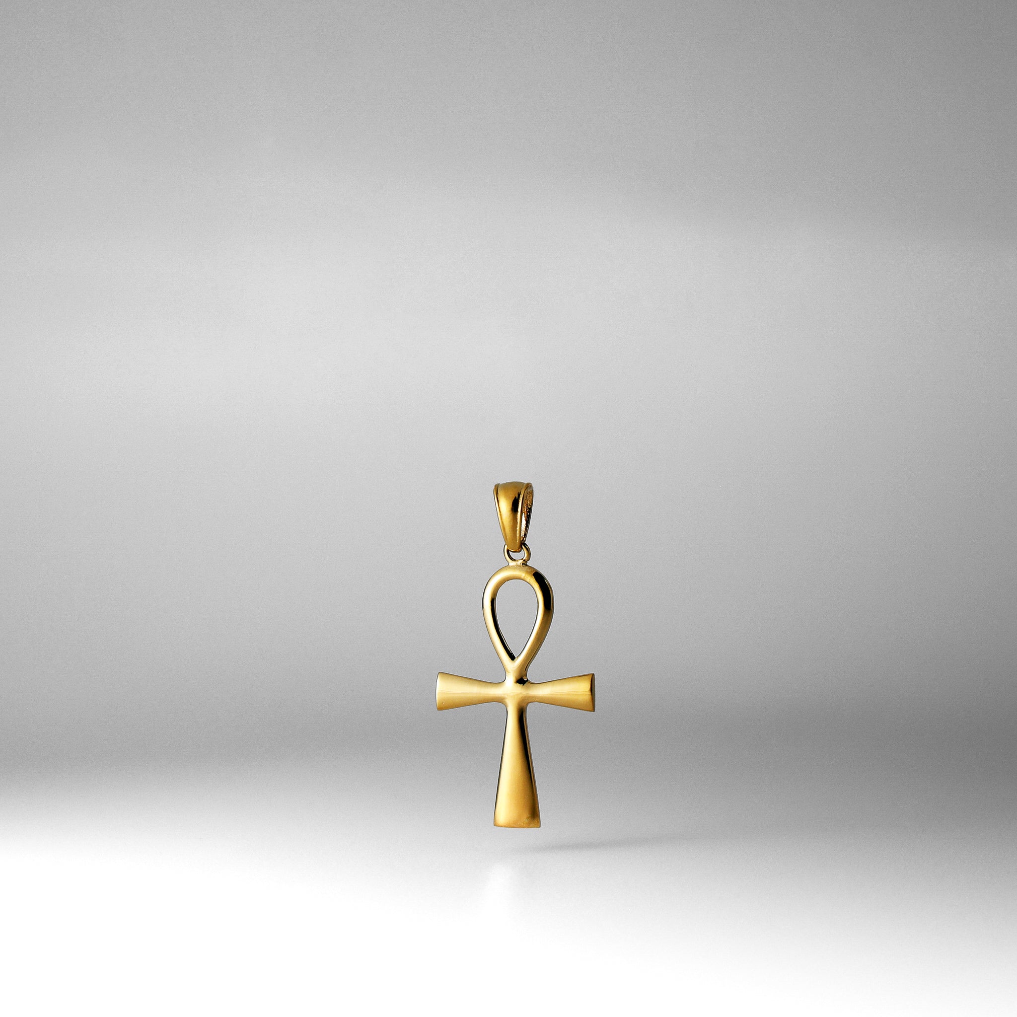 Gold Ankh Religious Cross Pendant - Model 922 - Charlie & Co. Jewelry