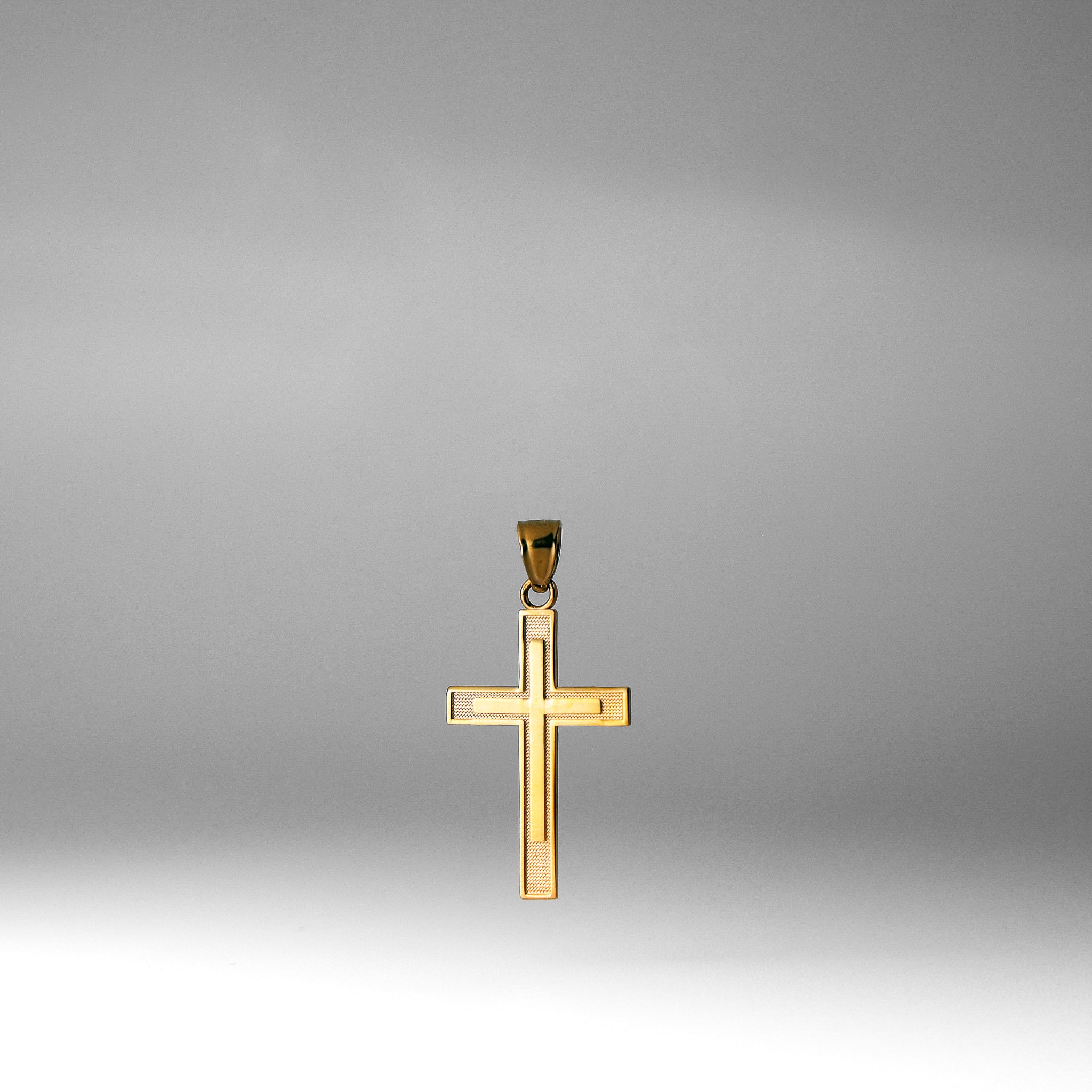 Gold Cross Within A Cross Pendant - Model 129 - Charlie & Co. Jewelry