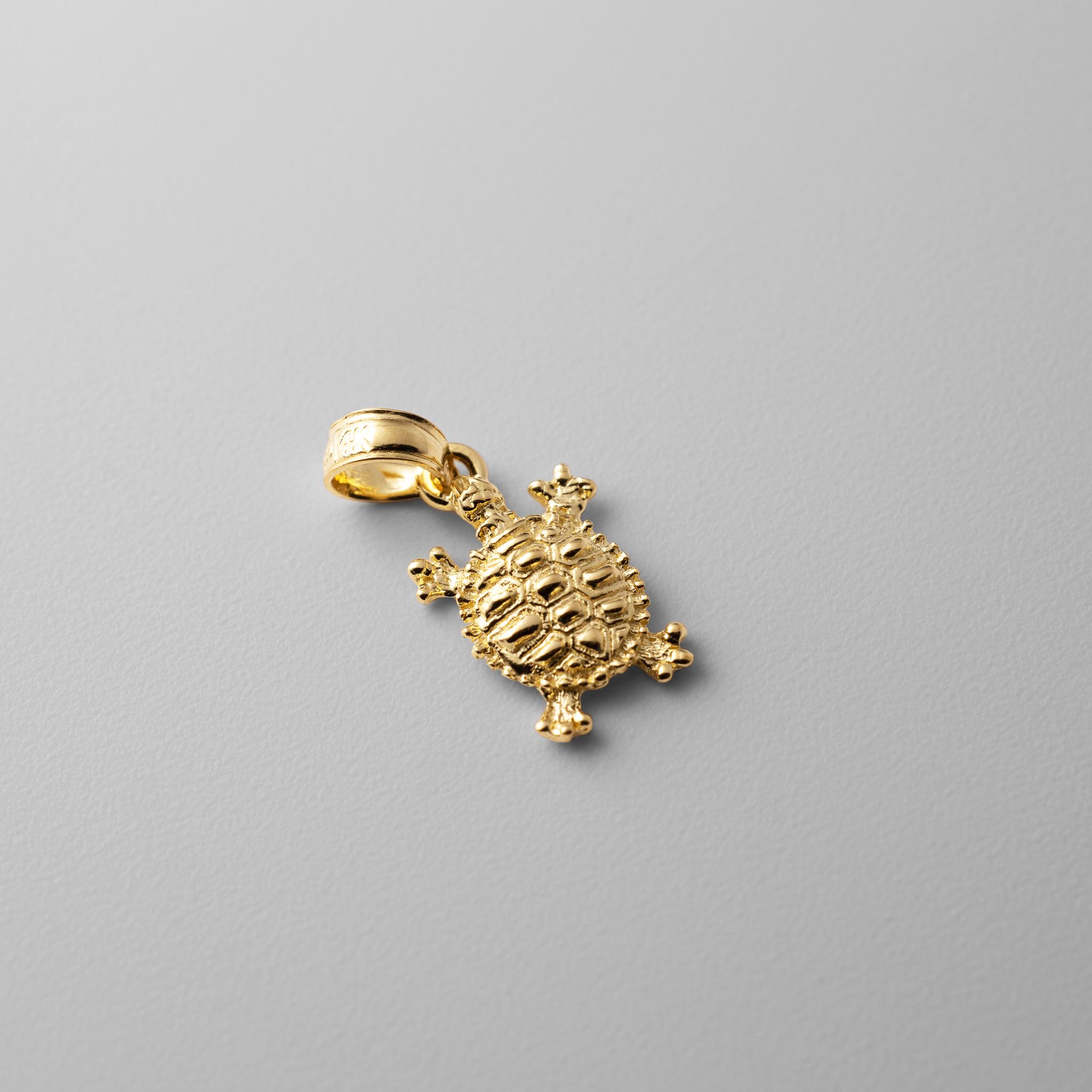 Gold Small Land Turtle Charm - Charlie & Co. Jewelry