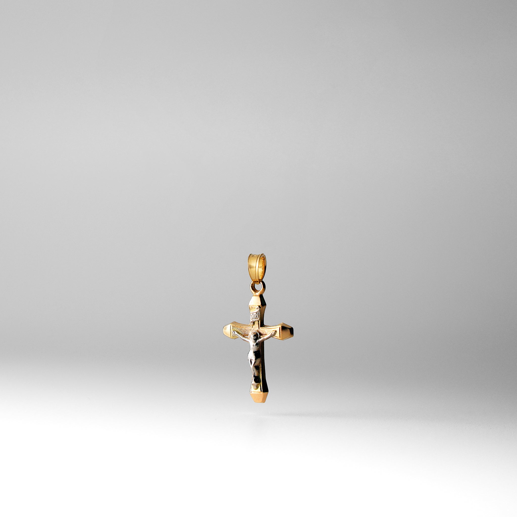 Gold Crucifix Cross Pendant - Model 0875 - Charlie & Co. Jewelry