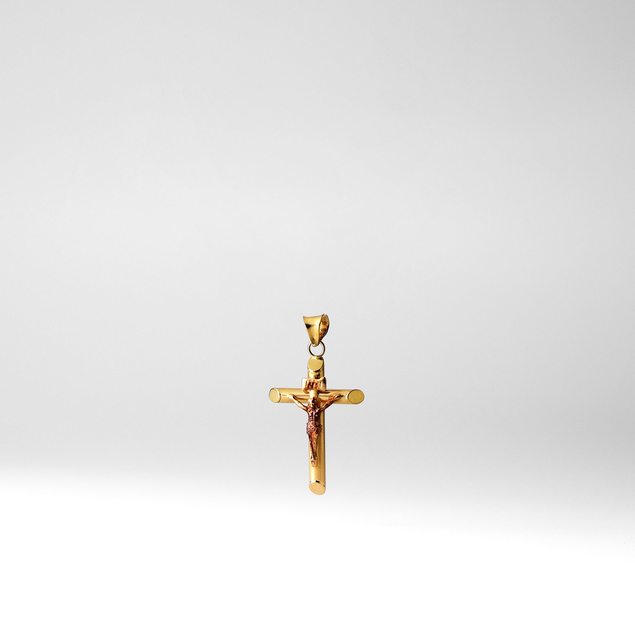 Gold Dainty Jesus Crucifix Cross Pendant - Model 849 - Charlie & Co. Jewelry