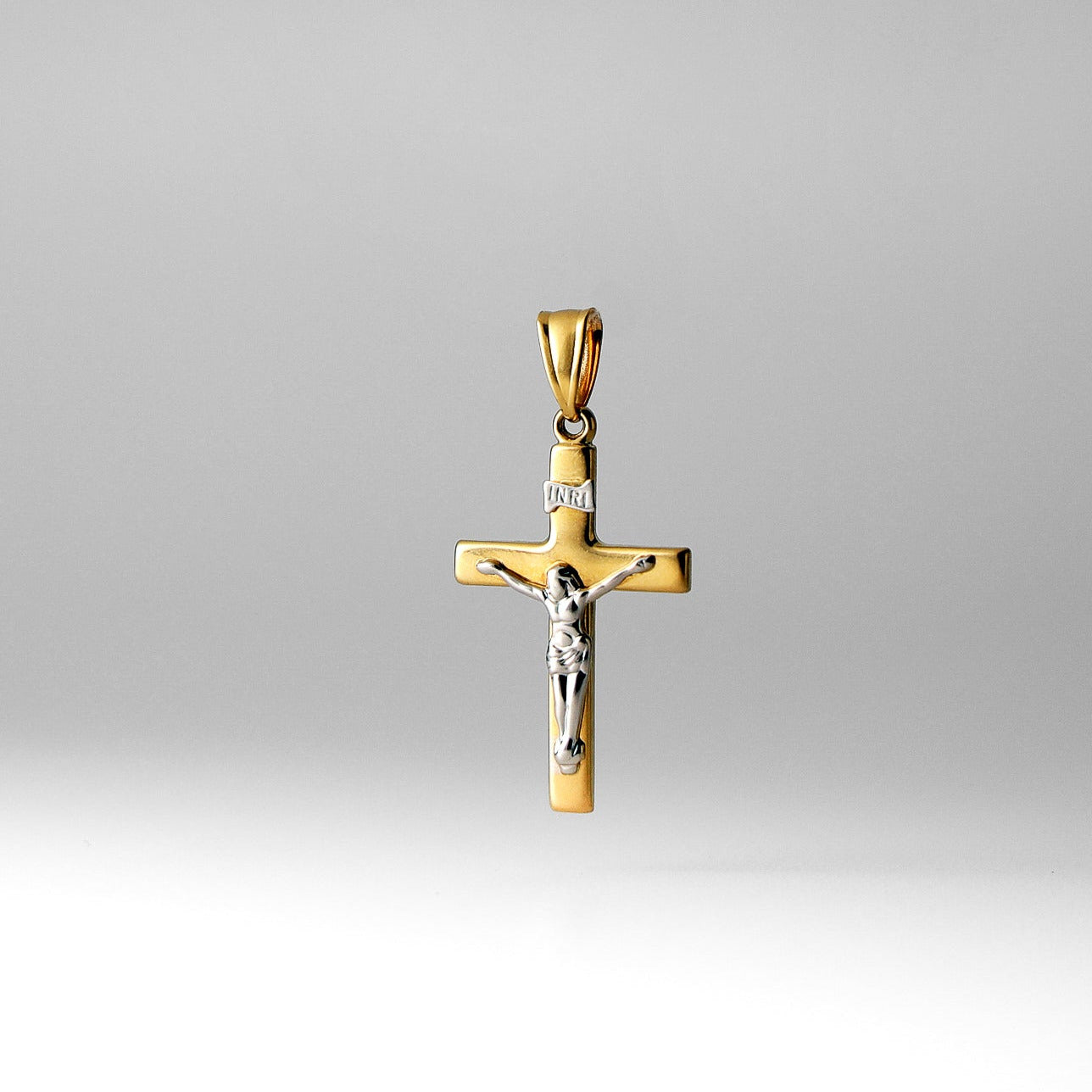 Gold Crucifix Cross Pendant - Model 2173 - Charlie & Co. Jewelry