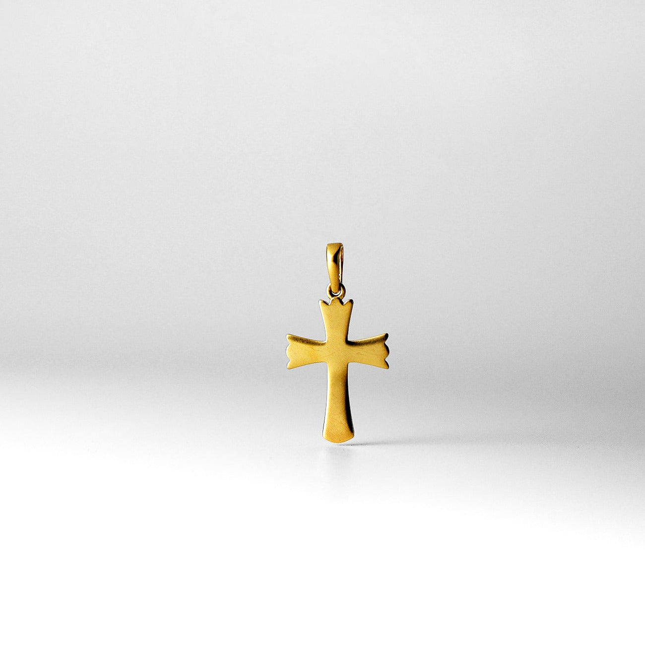 Gold Cross Pendant - Model 2227 - Charlie & Co. Jewelry