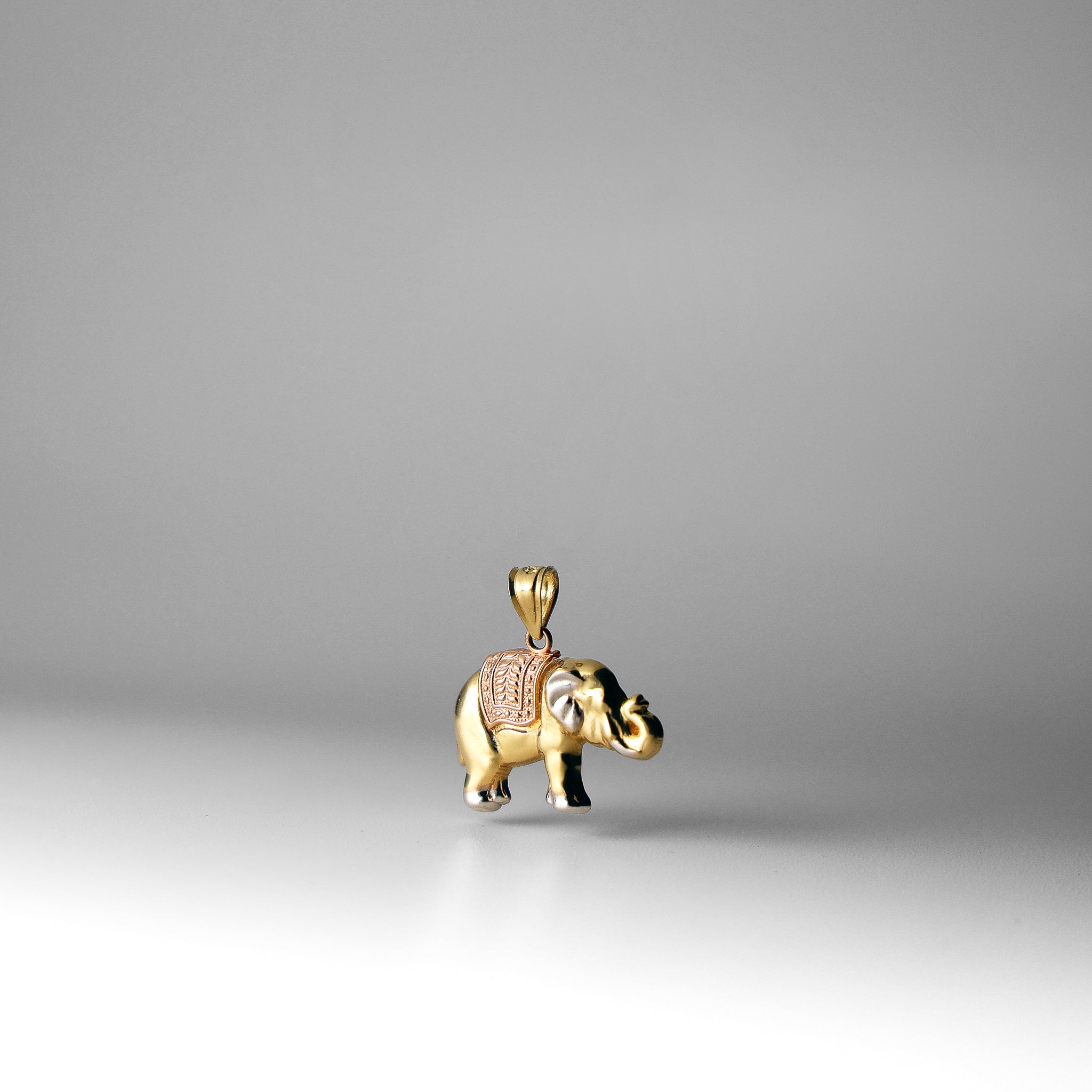 Solid Gold Happy Elephant Pendant - Charlie & Co. Jewelry