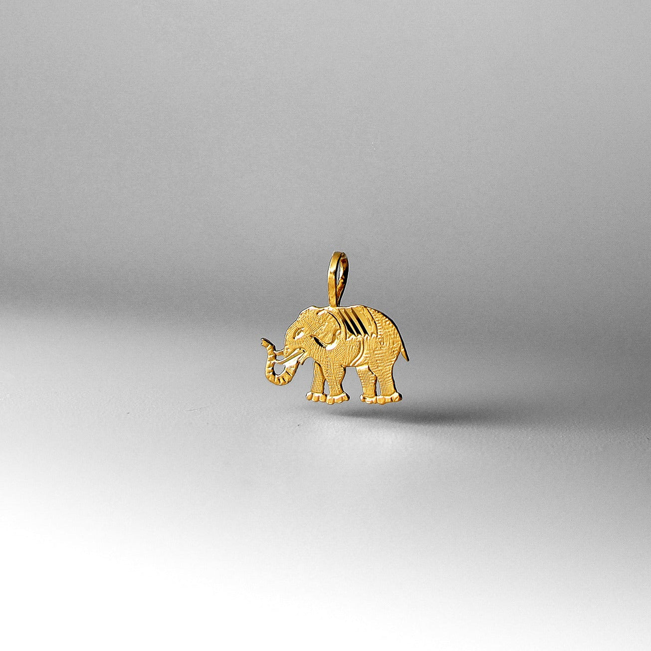 Gold Dainty Elephant Charm Model-1629 - Charlie & Co. Jewelry
