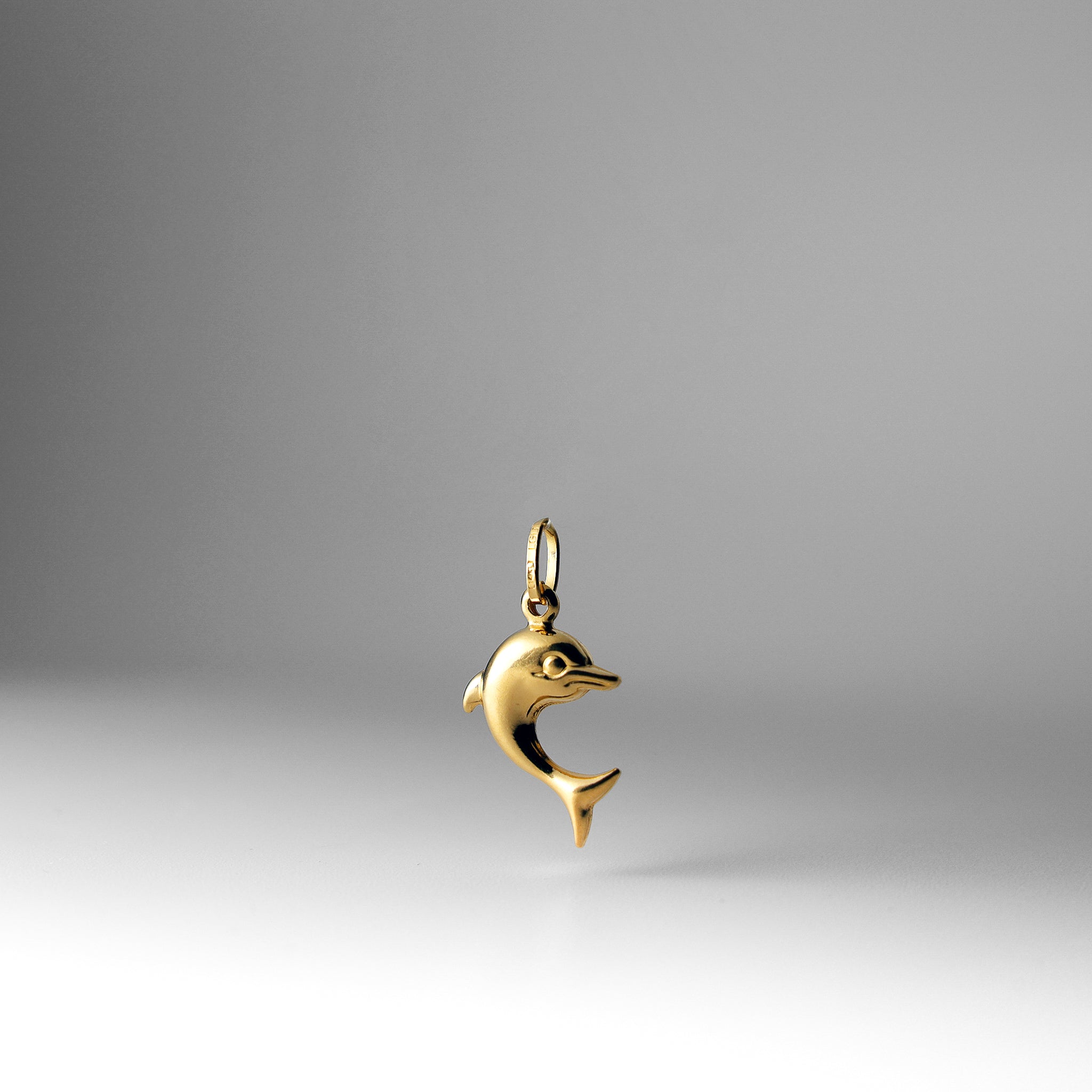 Gold Dolphin Pendant Model-484 - Charlie & Co. Jewelry